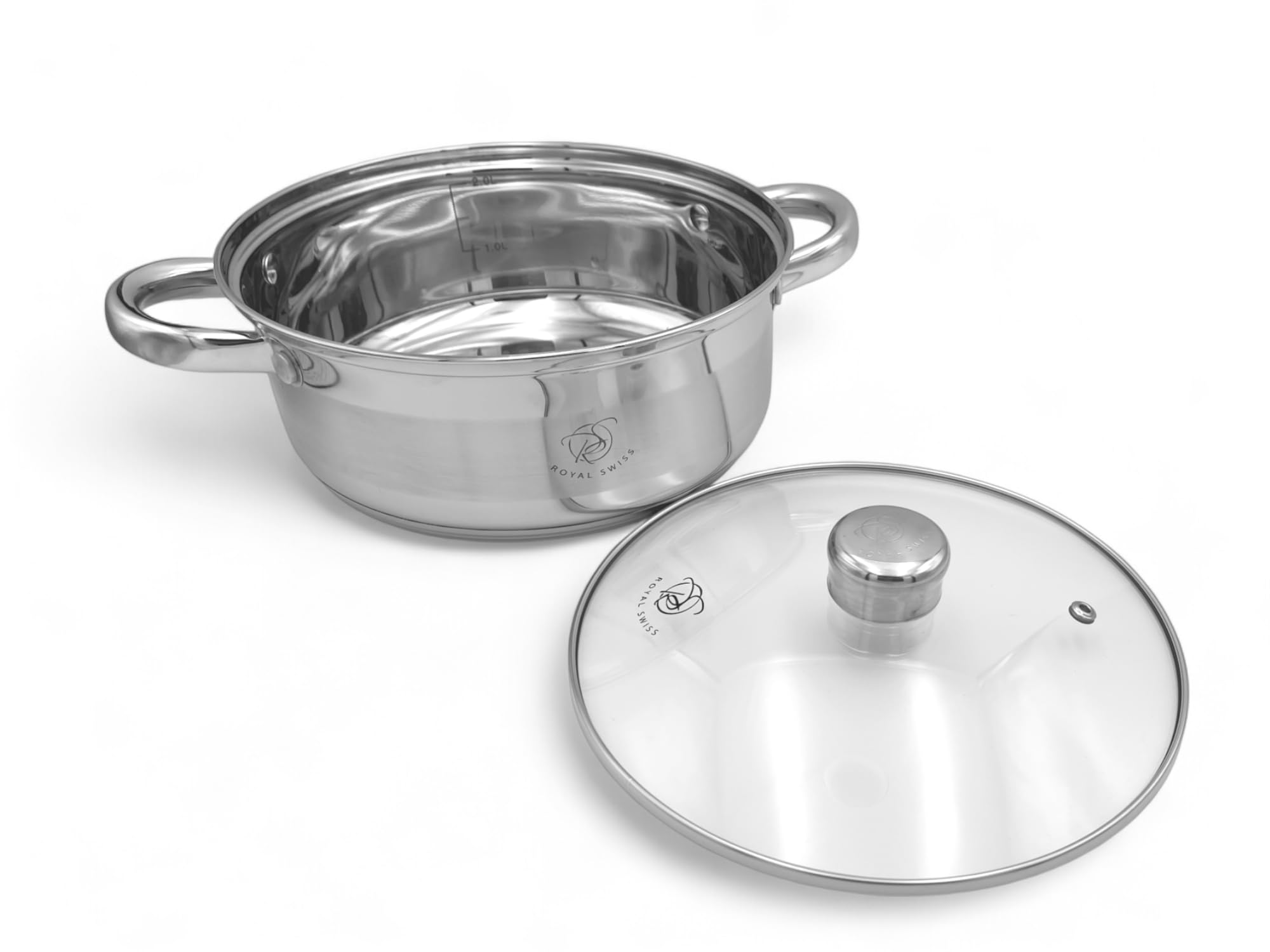 Juego de 5 ollas de acero inoxidable – Royal Swiss