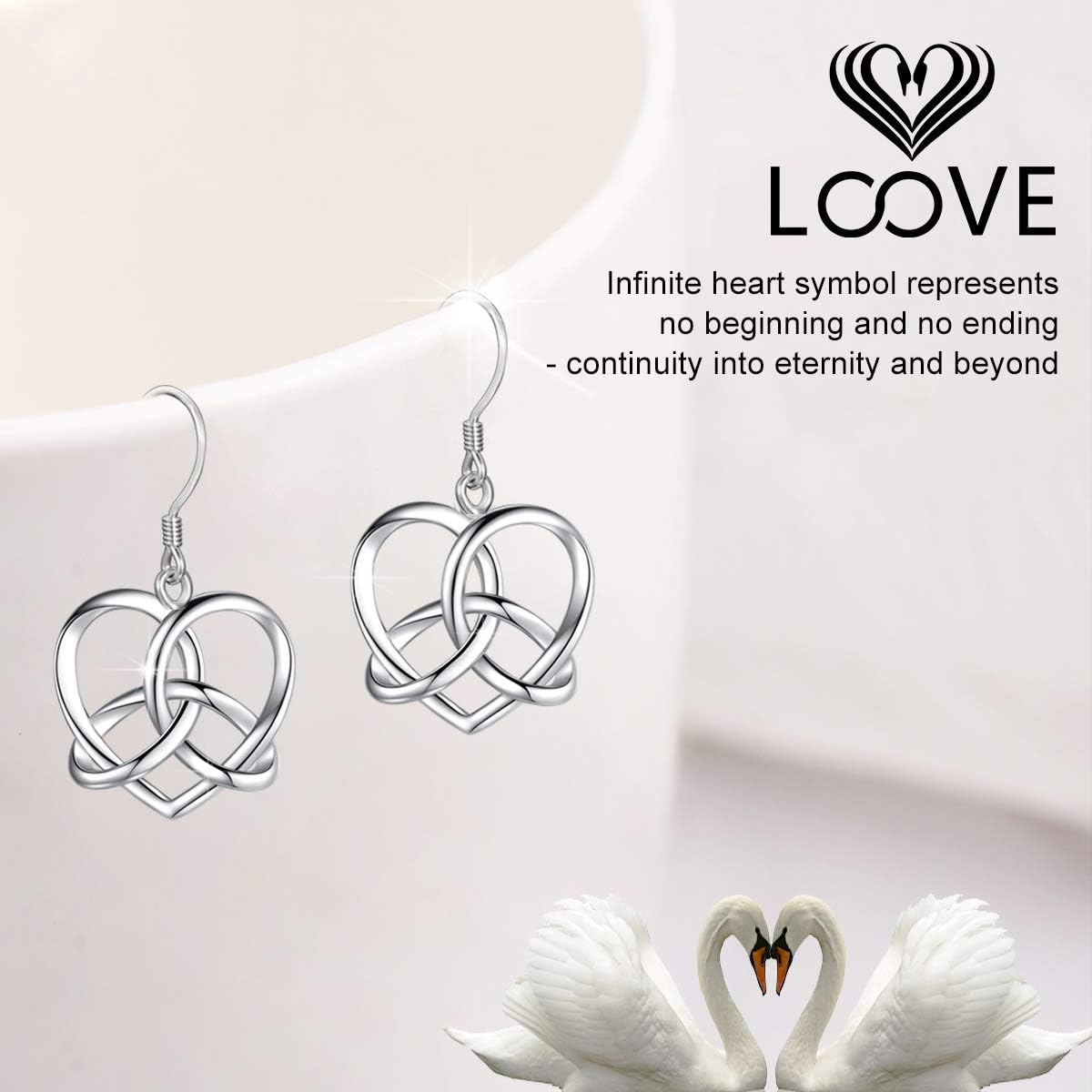 Tree of Life/Cat/Turtle/Butterfly/Flower/Celtic/Turquoise/Moonstone Dangle Earrings for Women Sterling Silver Cute Animals Drop Earrings Jewelry Gifts - Image 2