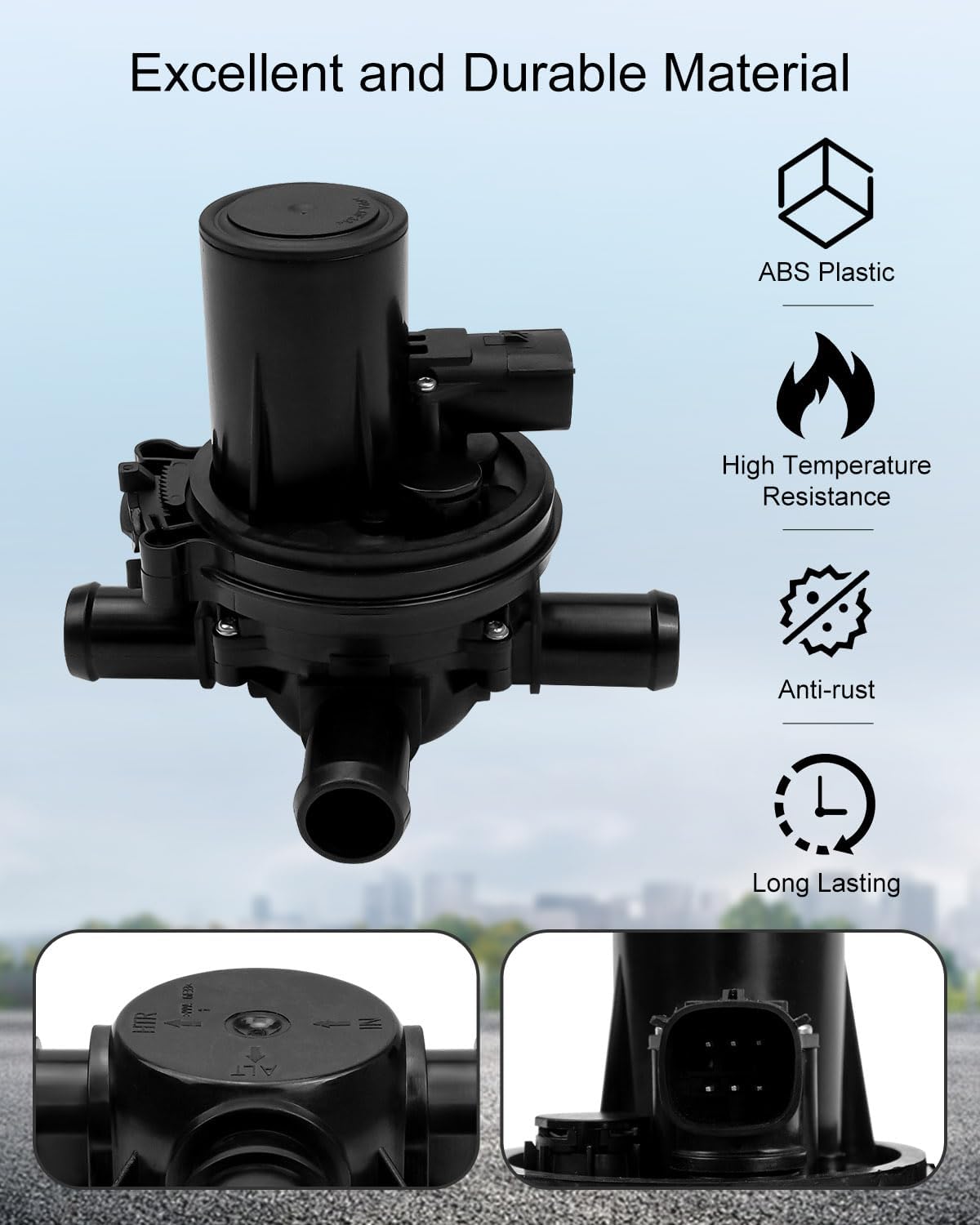 3 Way Heater Control Valve Fit for Dodge Ram 1500 2500 3500 4500 2013-2018, Heater Control Valve Replace 52014892AC 52014892AA 52014892AB