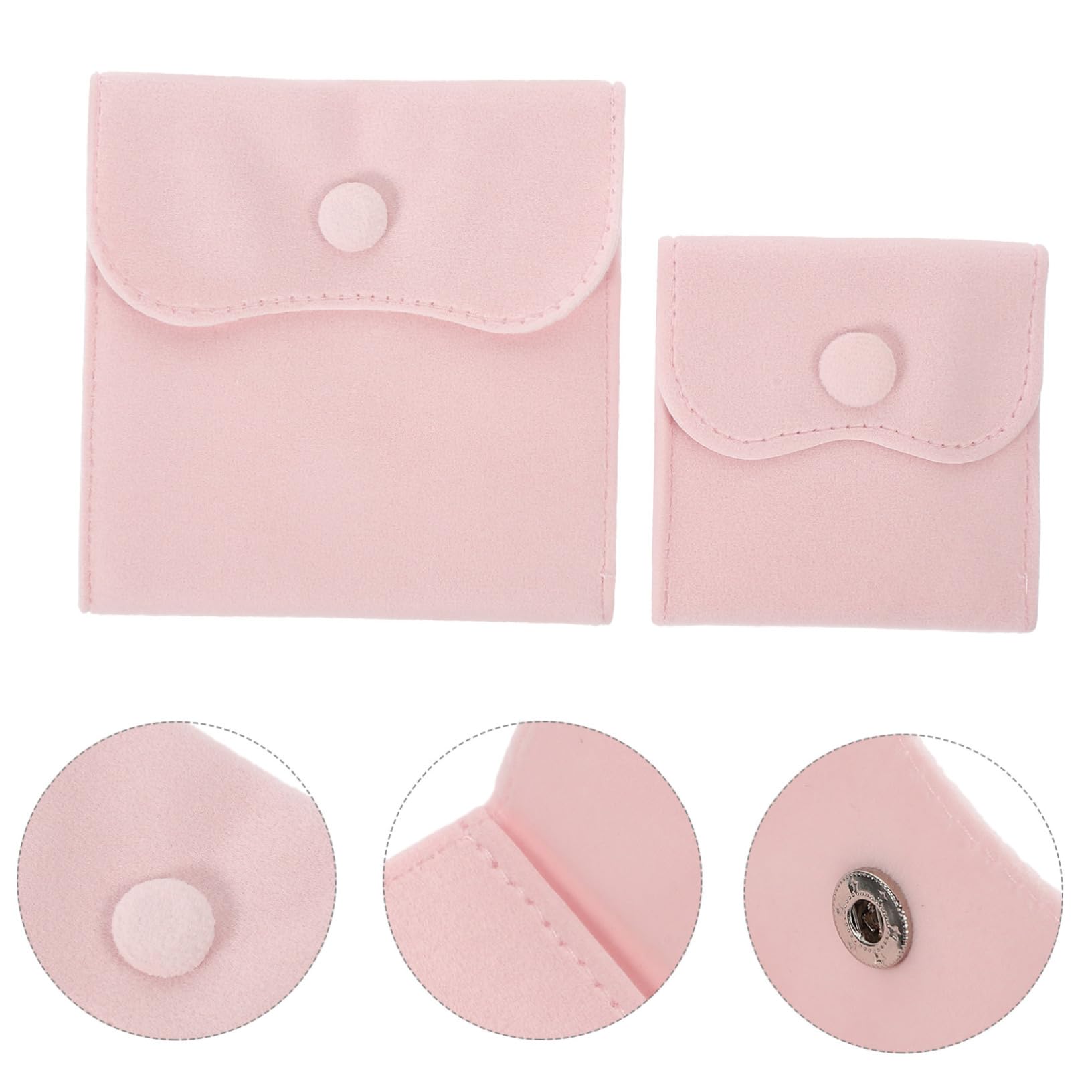 FOMIYES 40 Stk Aufbewahrungstasche Für Schmuck Armband Taschen Kleine Ringtasche Empfindliche Schmuckverpackungsbeutel Elegante Schmucktasche Schmuckbeutel Taschen Kleine Tasche Samt Rosa