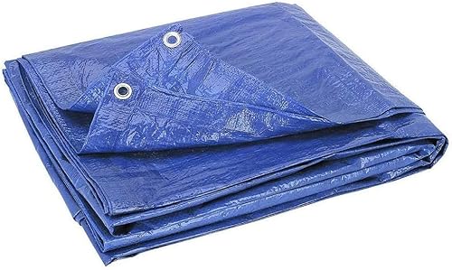 Lona azul ligera y resistente que protege del sol, la lluvia y la nieve. Polietileno laminado reforzado con fibra duradera con ojales para disponible en Yaxa Mexico