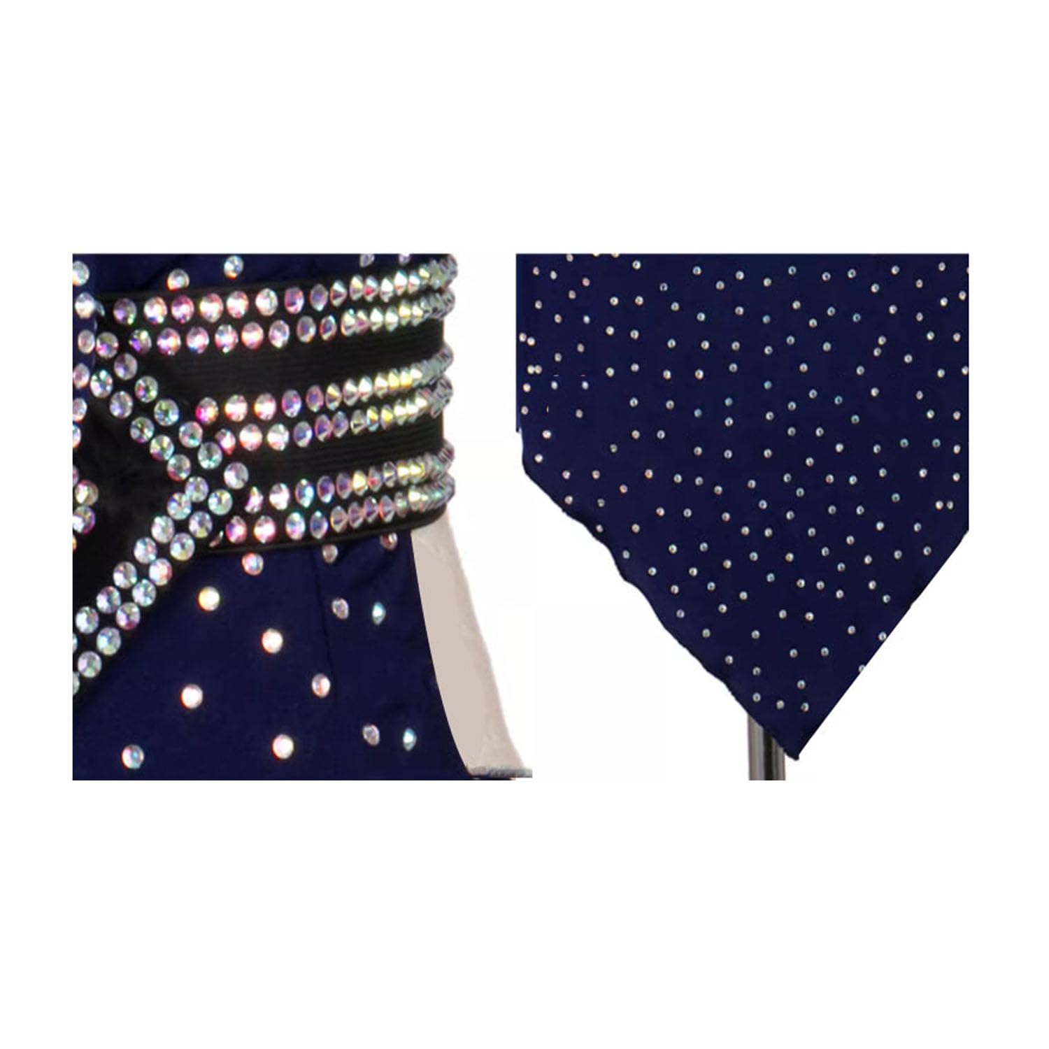 Abiti da Competizione Latino Americani con Scollo A V Abbigliamento da Ballo Scintillante per Samba E Rumba Abbigliamento da Tango da Sala Professionale da Donna