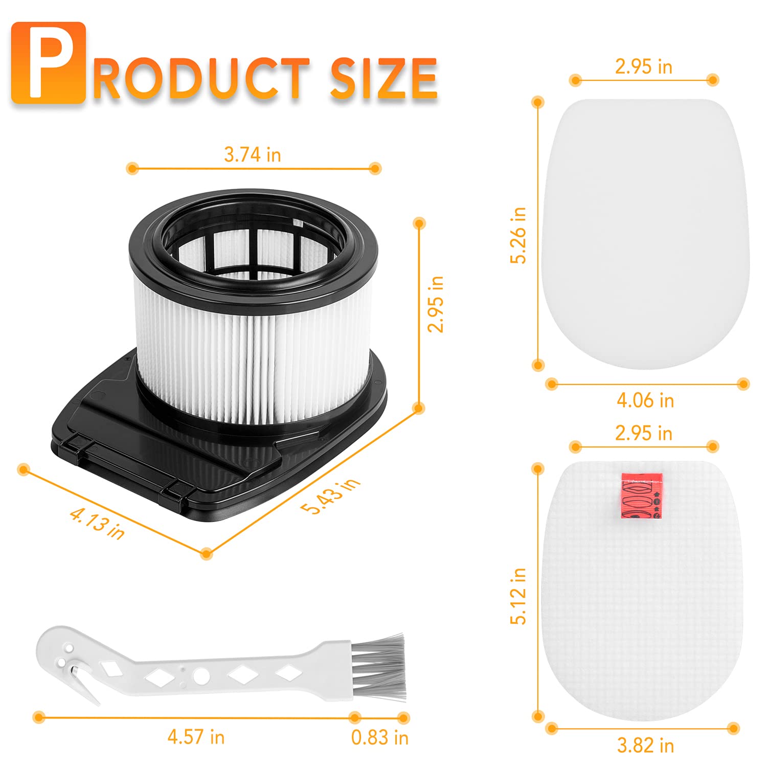 IZ300UK Filtry do bezprzewodowego odkurzacza rekina, 1 filtr HEPA + 3 filtry filcowe i 3 filtry piankowe zamiennik dla Shark IZ300 IZ300UK IZ300UKT IZ320 IZ320UK IZ320UKT IZ300UKTSB Anti Hair