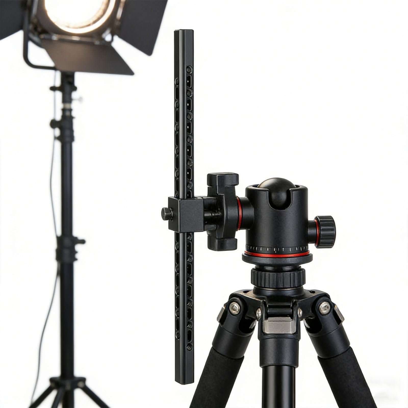 Tubo prolunga multifunzione con asta da 15 mm con fori per viti da 1/4 pollice per supporto per videocamera DSLR Supporto per fotocamera regolabile