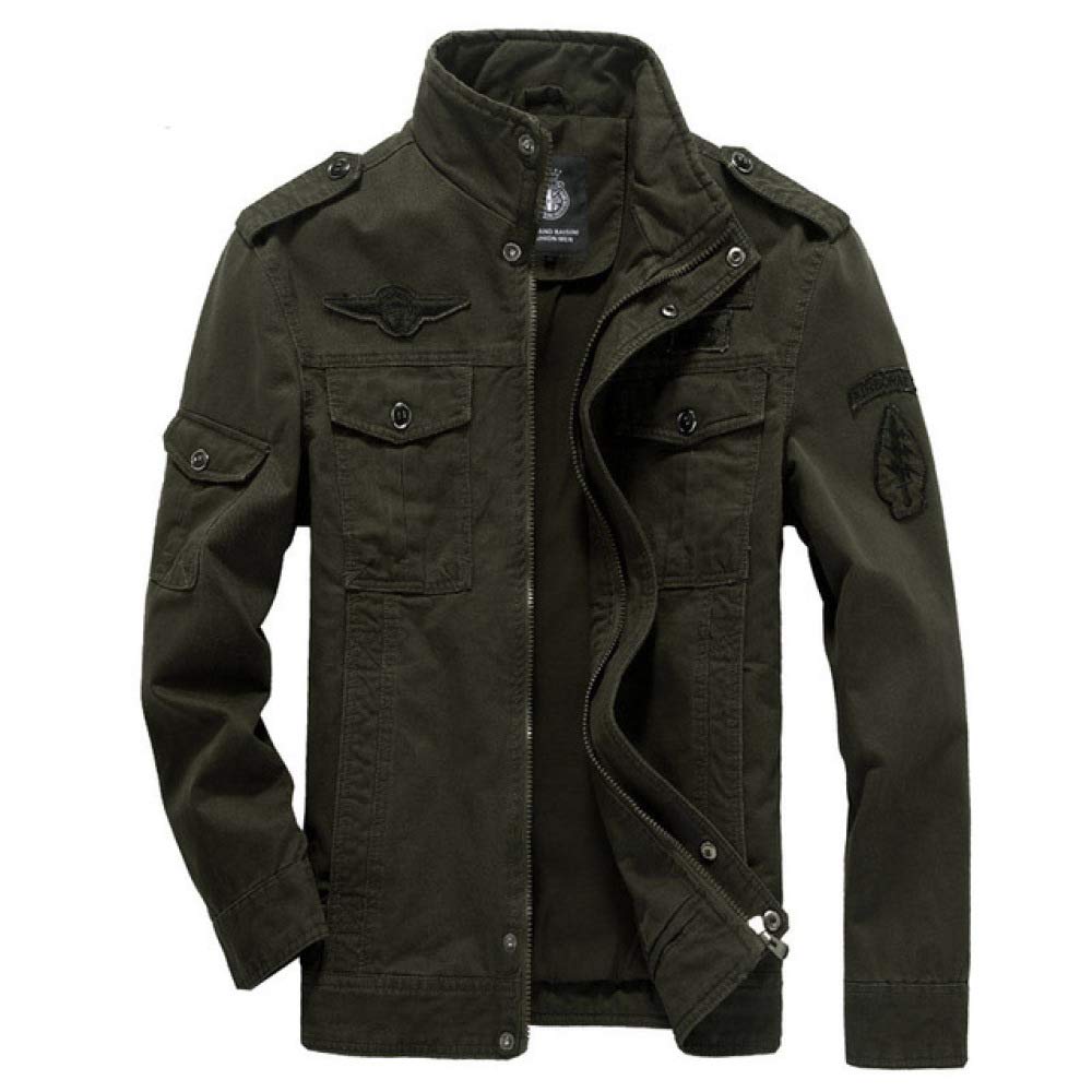 HNOSD Winter Cargo Plus Size Casual Man Jackets Army Clothes Mens Green Khaki 3 Colors Military Jacket