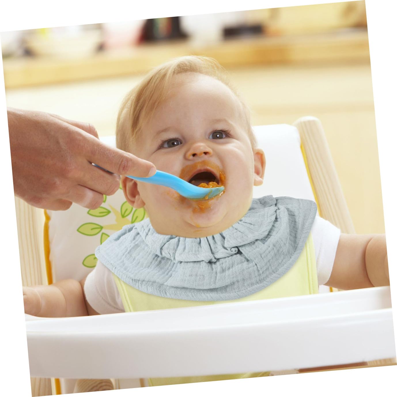 ifundom 6pezzi Bavaglini Lavabili Per Ragazzo Ragazza Cotone Da Bavaglini Assorbenti Per Svezzamento e Teething Morbidi e Confortevoli Facili Da Indossare e Rimuovere