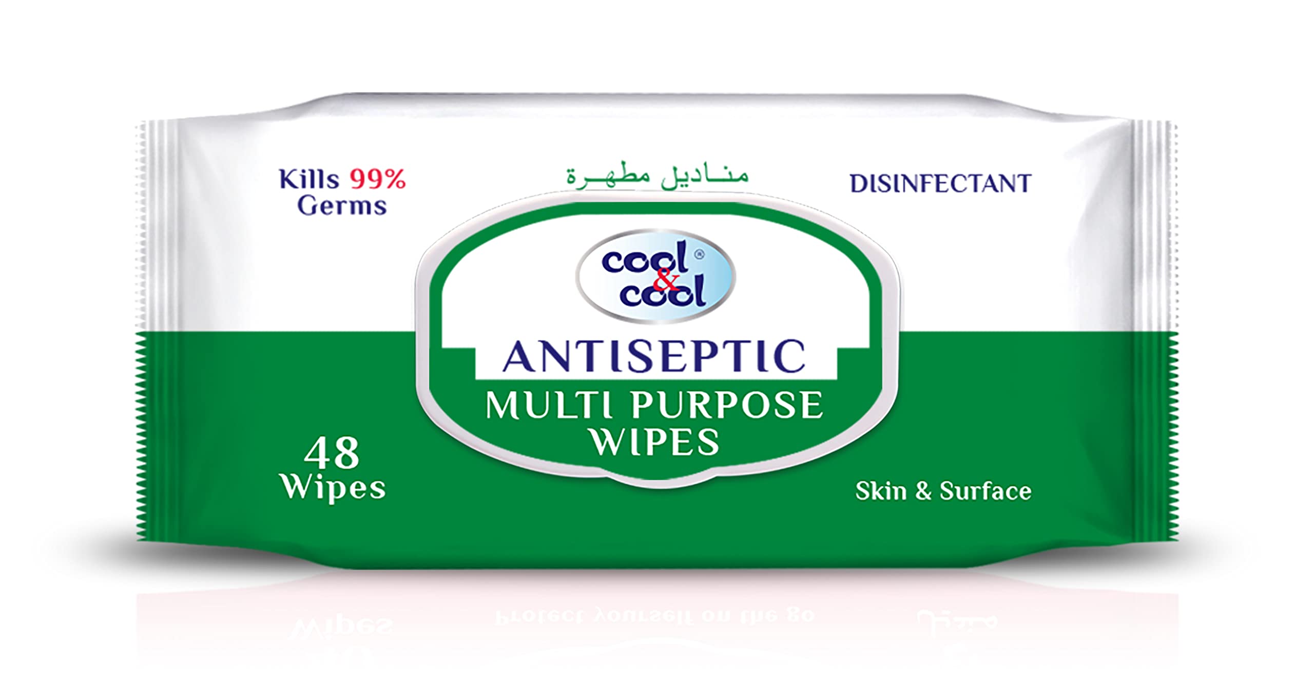 Cool & CoolAntiseptic Multi Purpose Wipes 48's