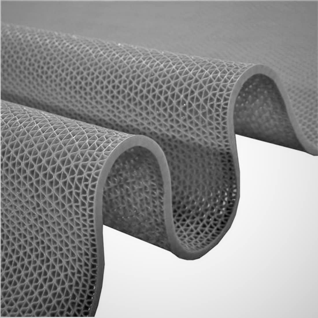 AaHo Decor Multipurpose PVC Anti Skid Rubber Bathmat Shower Rain Mat Swimming Pool Ground Water Park Stage Walkway Gallery Kitchen Gym Hotel Hospital Super Durable Anti Slip Mat (2 x 10, Grey)