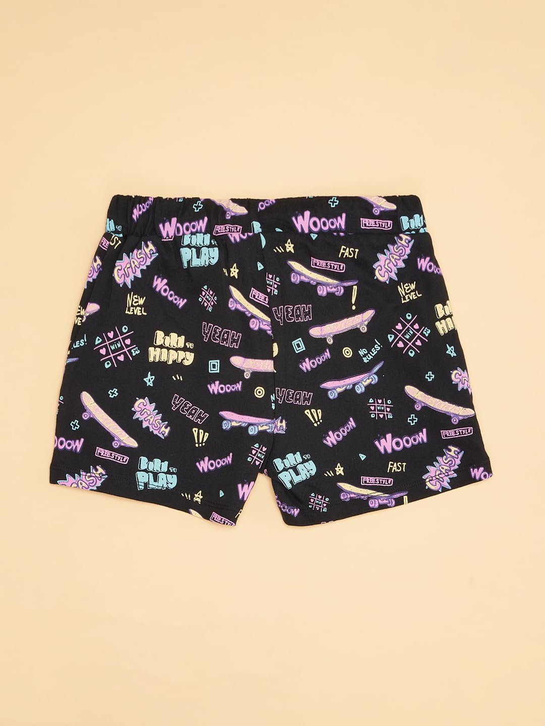 Pantaloons Junior Girl's Black Shorts,Jet Black,13-14 YRS 2