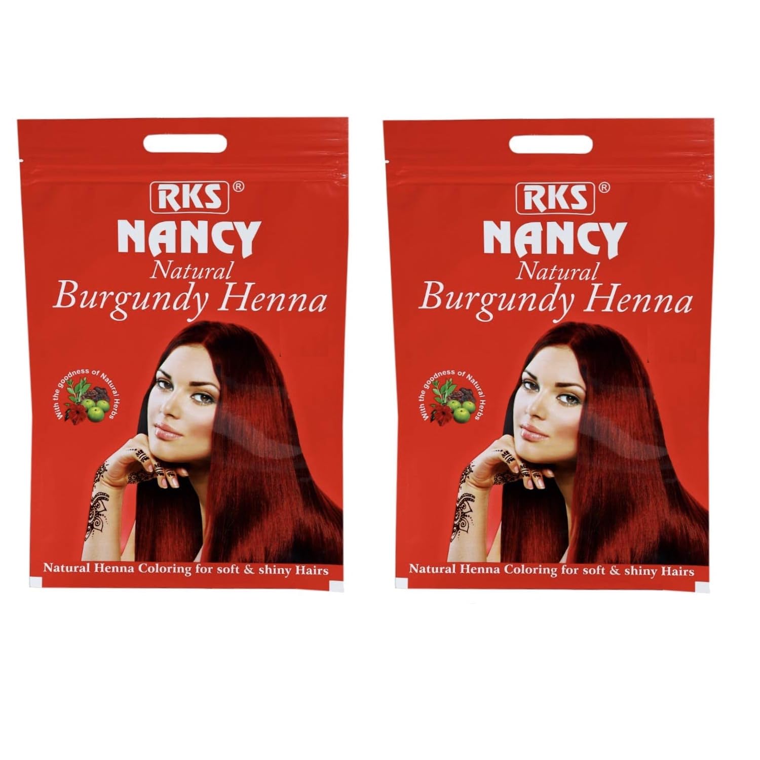 RKS Natural Nancy Hair Colour for Women & Men | Burgundy Herbal Hair Colour | 100% Herbal Henna Powder for Hair | Ammonia-free Hair Colour Powder - 400g (Pack of 2)-picture-40