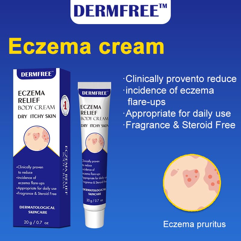 Eczema Care and Anti-itch Cream for Men and Women. Suitable for Dry and Eczema-prone Skin. Suitable for Itchy Skin, Wet Itching, Urticaria, Dermatitis. Unscented and Preservative-free. 20g - Image 2