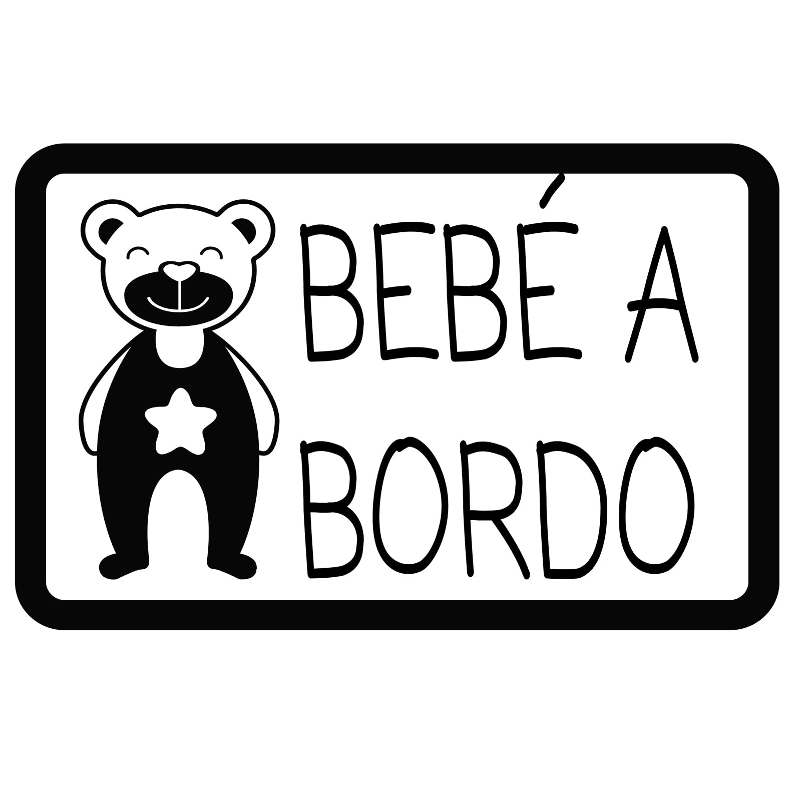 Pegatina Bebé a Bordo. Adhesivo vinilo para coche o moto. Sticker (Baby On Board, Baby In Car) (41.Bebé niño triángulo) — view 29