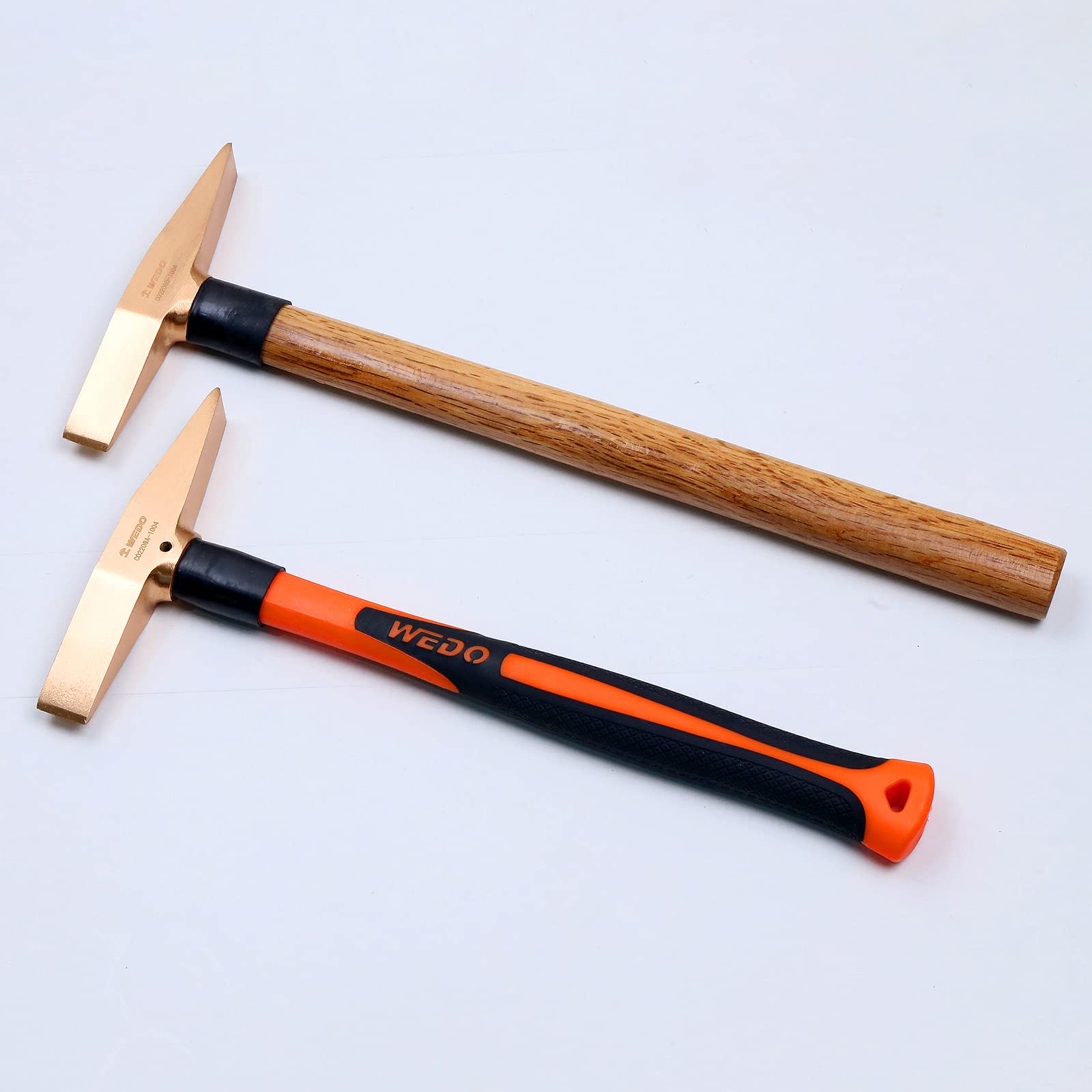 WEDO Martello Da Saldatura in rame,Fresa professionale da 150g,lunghezza 280mm,Saldatura per asportare scorie di saldatura a martello,manico in vetroresina