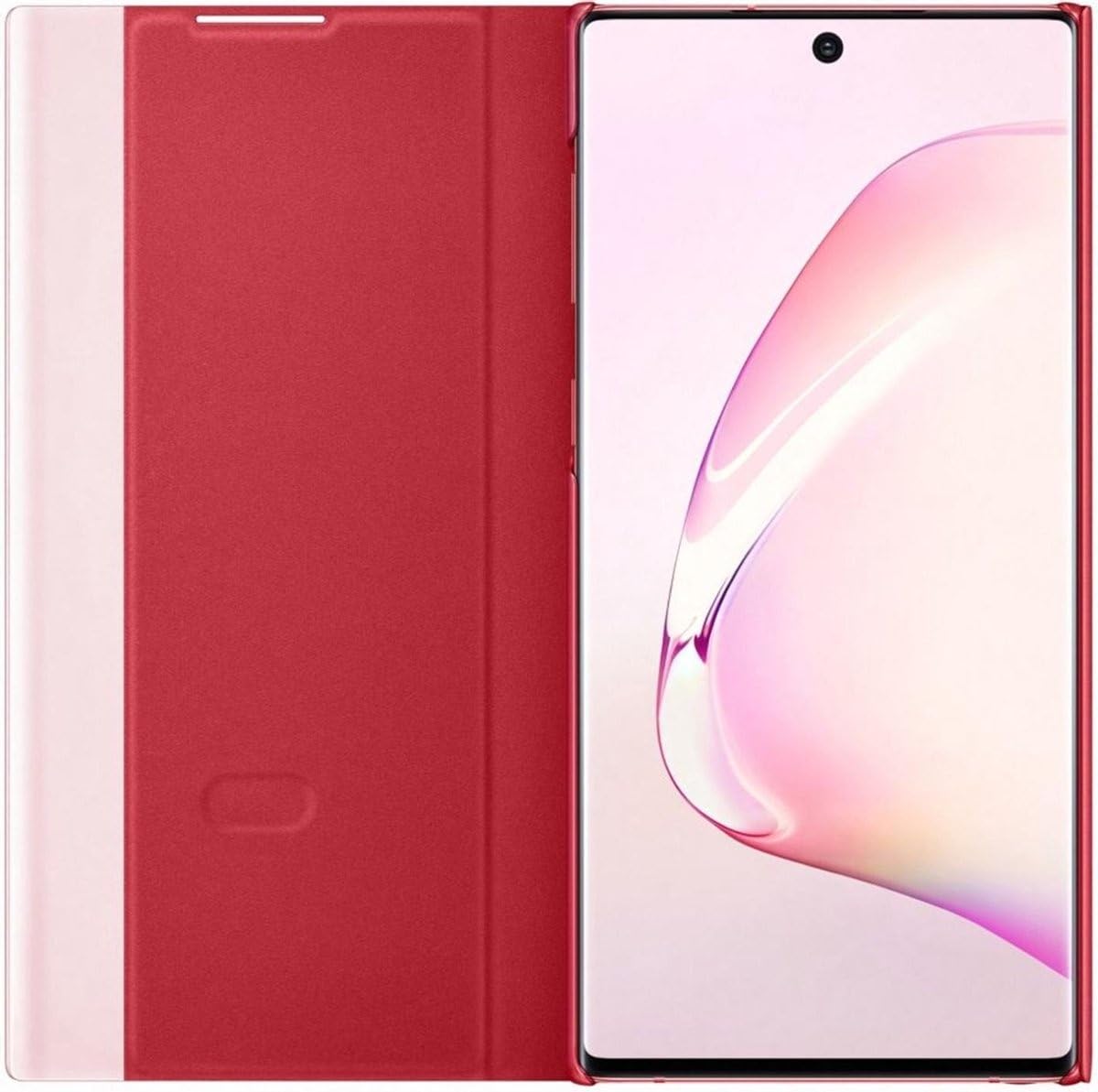 Amazon.com: Samsung Galaxy Note 10 Clear View Red Faux