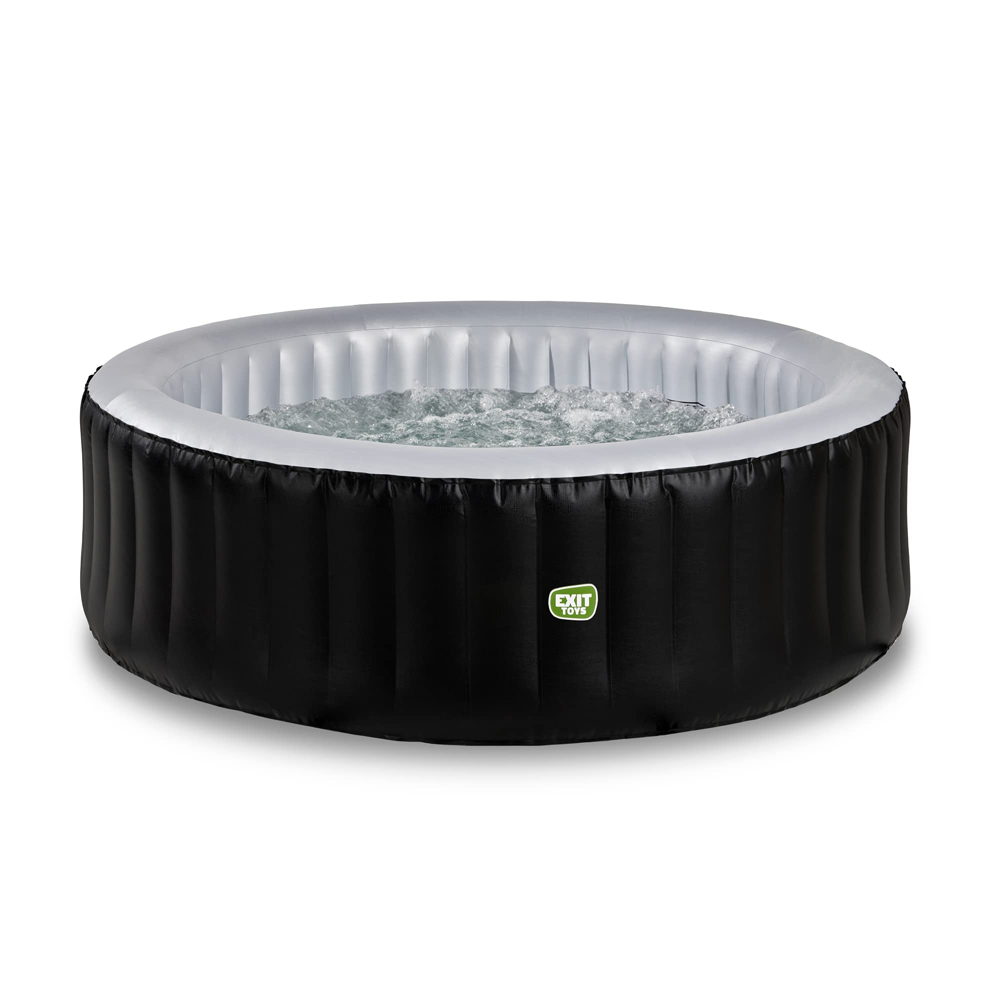 EXIT Whirlpool Aufstellbecken Silver Classic 204x65 cm, 140 Luftdüsen, für 4 Personen
