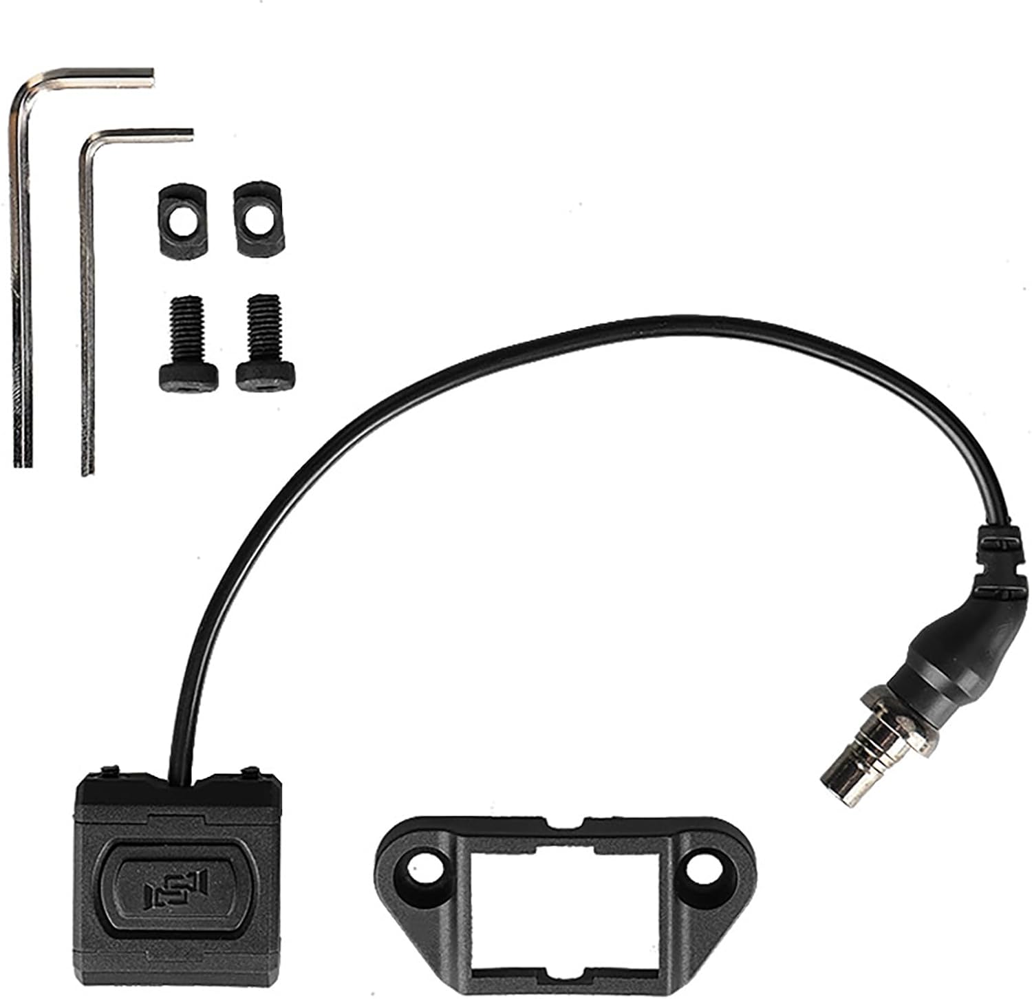 Remote Pressure Switch, Tactical Weapon Light Flashlight Switch for ST07 Scout M300 / M600 Series, Fit for Picatinny Rail, with Conversion Mount Kit Suitable for Mlok/Keymod Rails