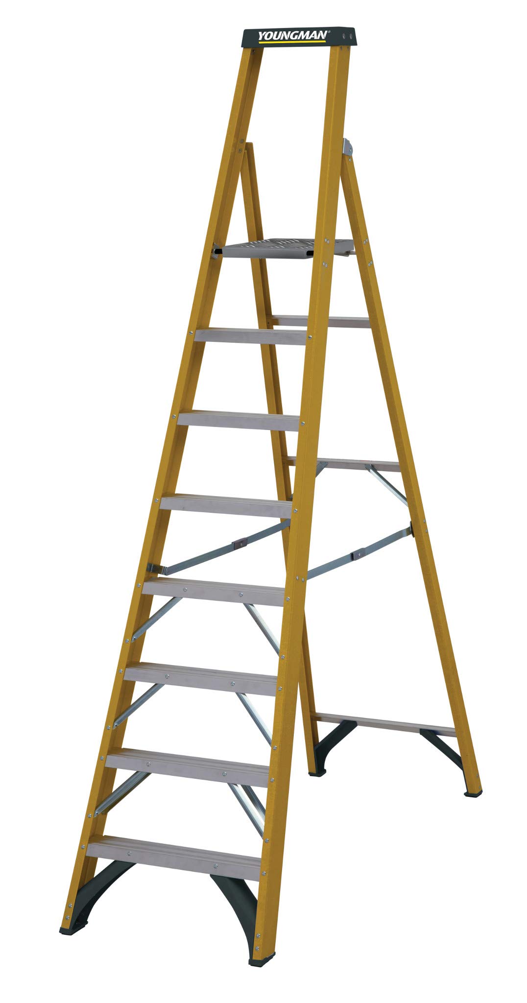 8 Tread Catwalk S400 Fibreglass Platform Step Ladder