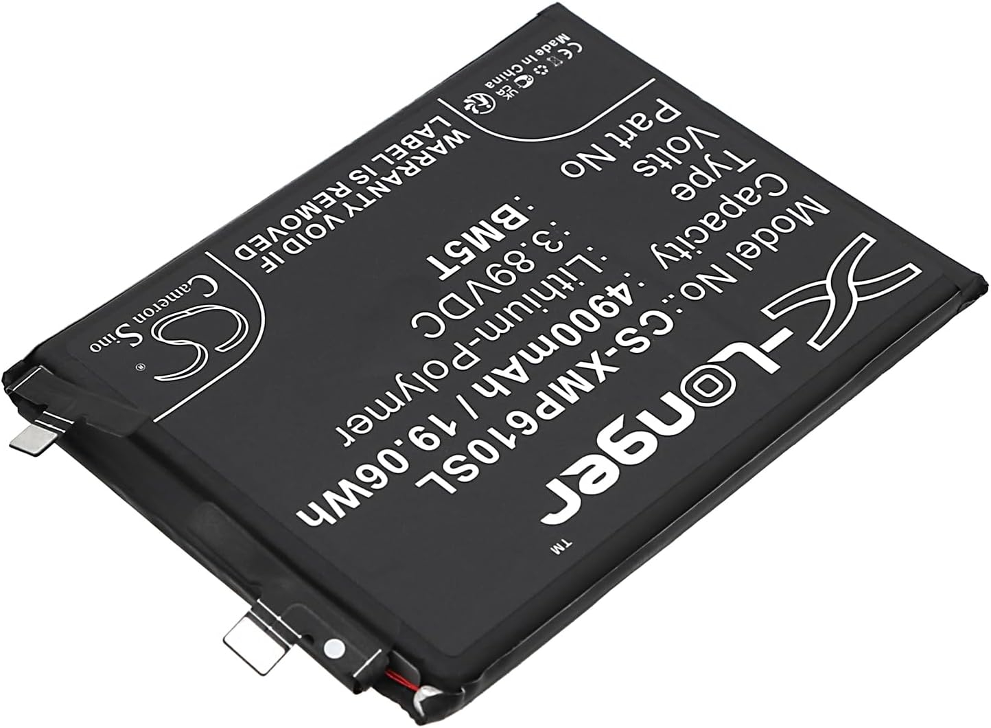 4900mAh Replacement Battery for Poco X6 Pro BM5T (3.89V)