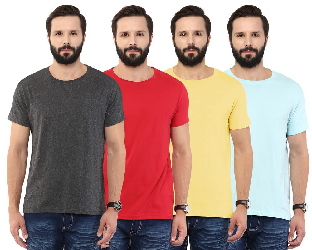 Aventura Outfitters Men's Regular Fit T-Shirt(Pack of 4)