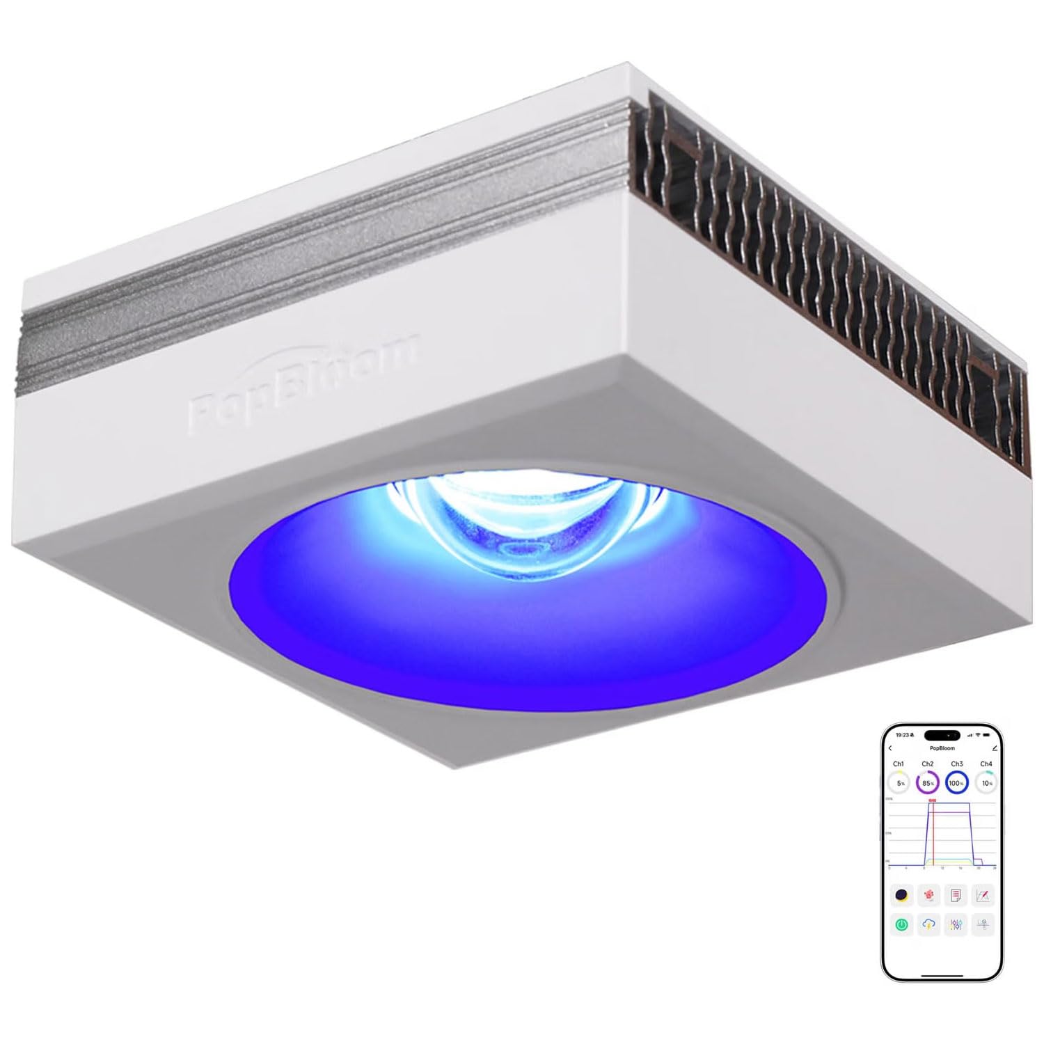 Amazon.com : PopBloom RL90 Reef Marine Led Aquarium Light Full