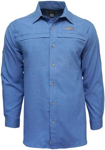 Hook & Tackle Mens Matheson Hammock Long Sleeve Vented Fishing Shirt