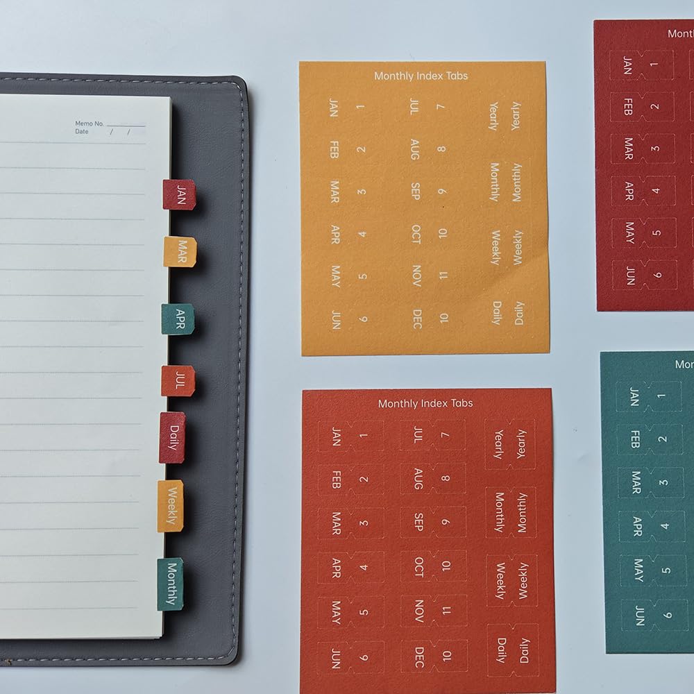 Etncy Life Faith Monthly Adhesive Index Tabs Planner Calendar Stickers For Planners, Office, Study, Notebook, Journal, Agendas And Organizers (Faith)
