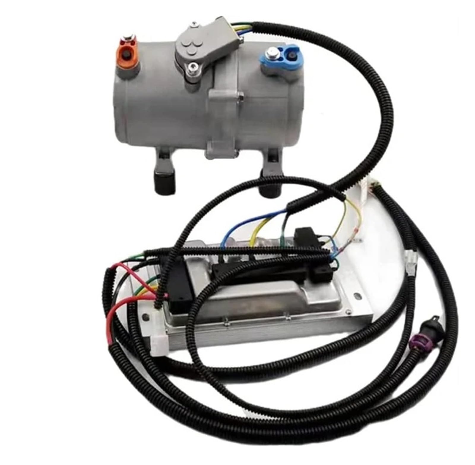 Almwbheisea 12V Compressor Electric A/C Compressor Set, 12V 24V Brushless Controller