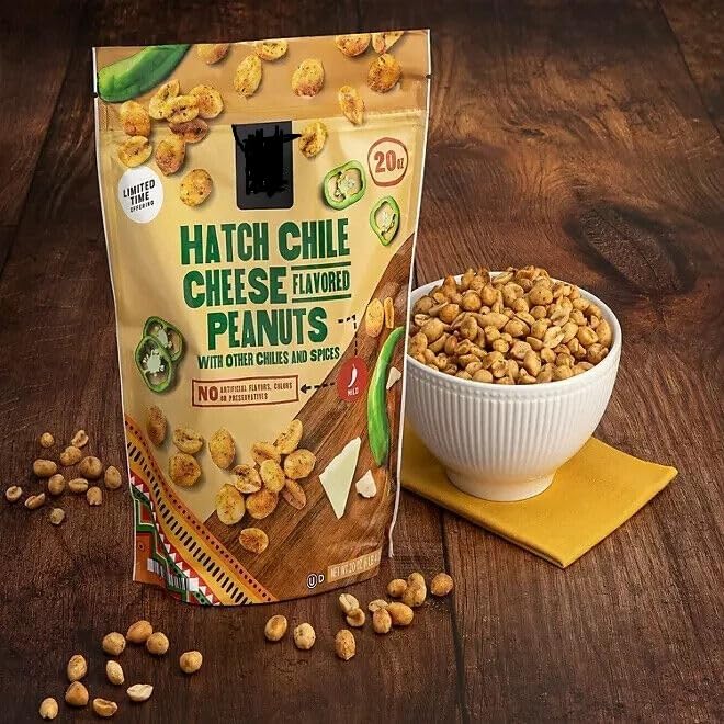 Hatch Chile Cheese Flavored Peanuts (1 Bag) Grocery