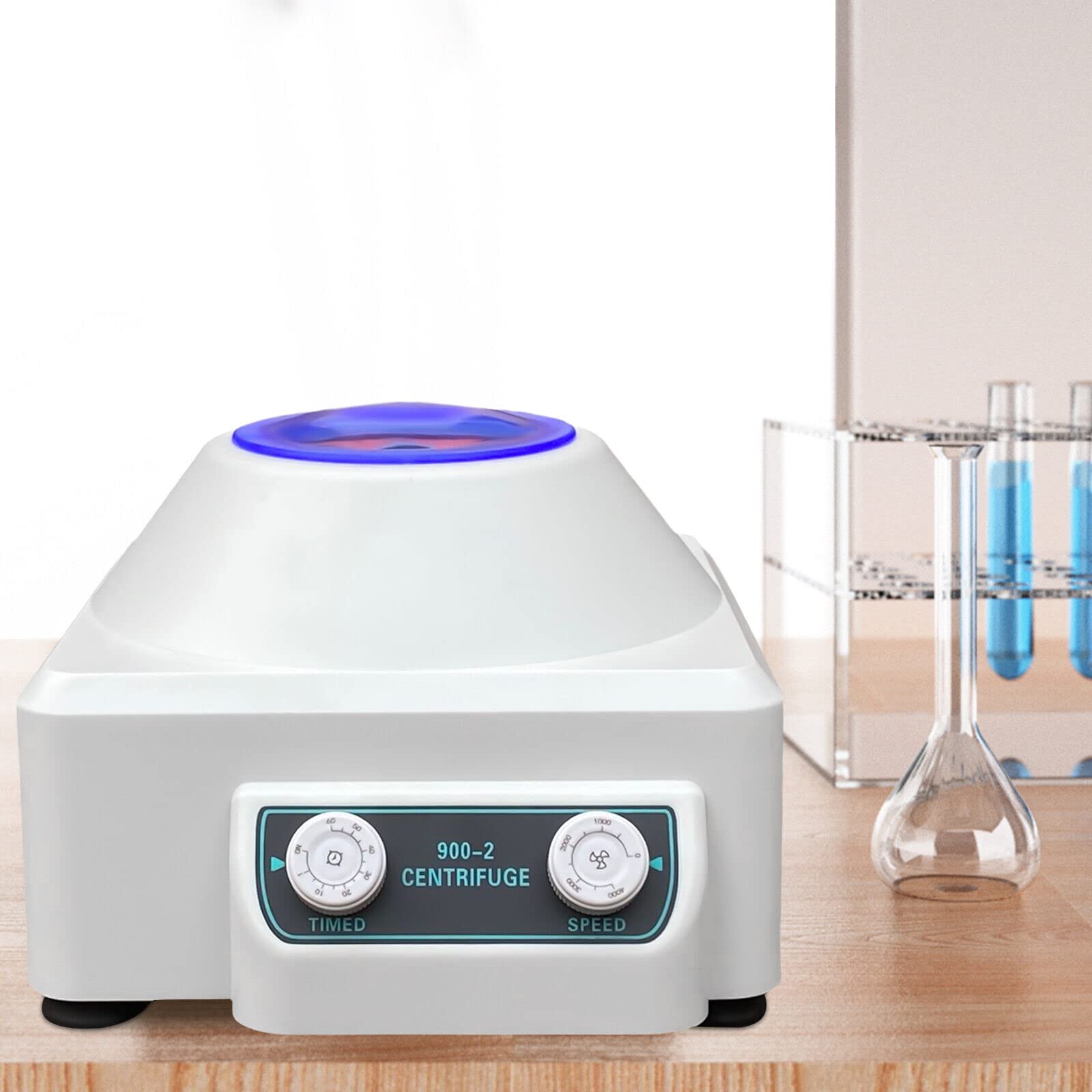 Centrífuga de Laboratorio con 20 ml x 6 Tubos, máquina centrífuga con Pantalla Digital, centrífuga de Mesa de Laboratorio 4000 RPM, temporización de 0-60 min para investigación científica