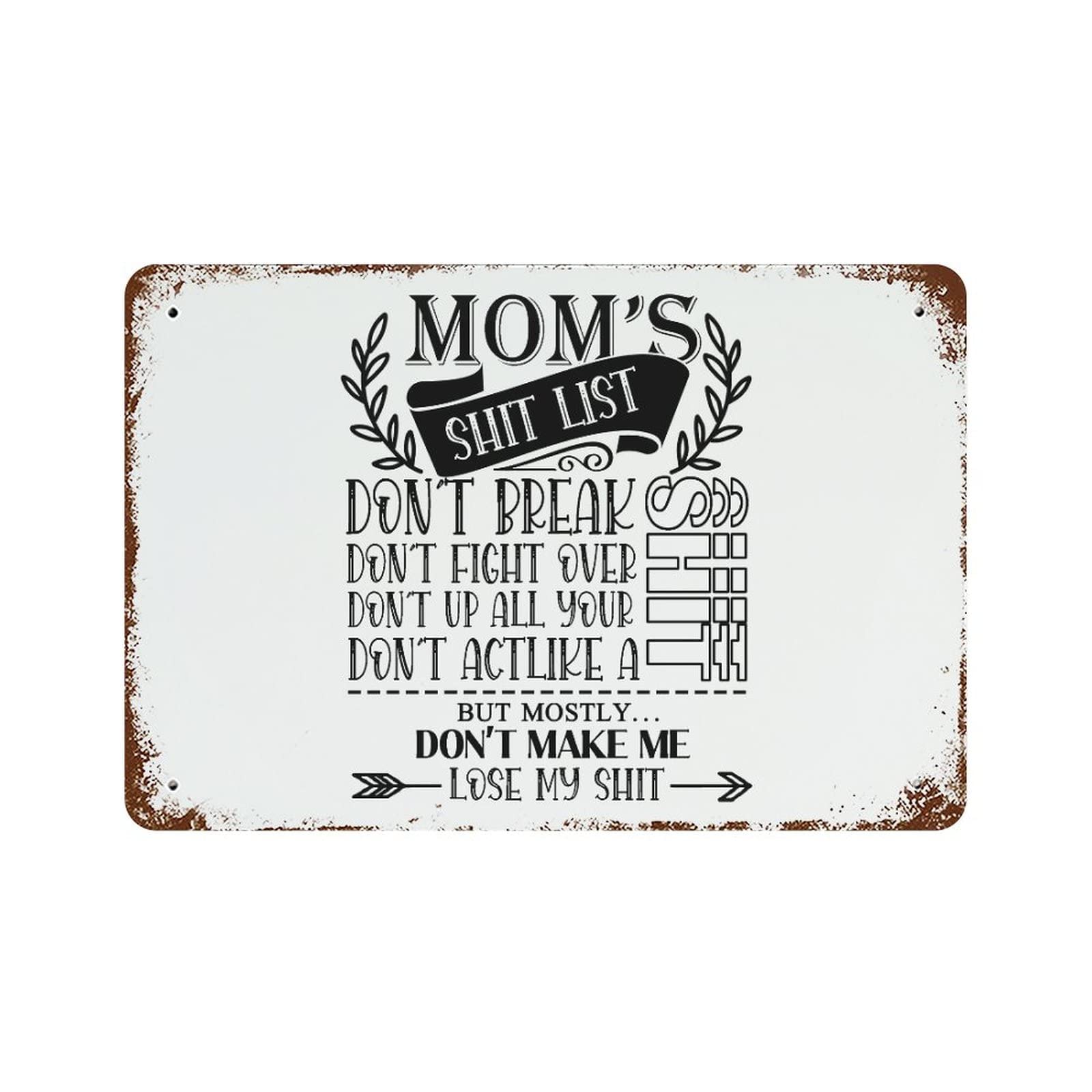 Panneau en métal avec citations de motivation vintage rétro pour bar et pub de 30x45 cm
