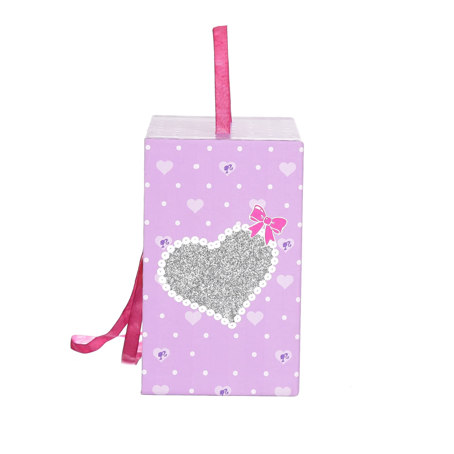 FLY FROG Doll Storage Box for Girls with Pink Princess Print | Makeup Organizer | Vanity Case | Toy Gift for Kids | Storage Organizer | Carry Case | Accessories Holder 1