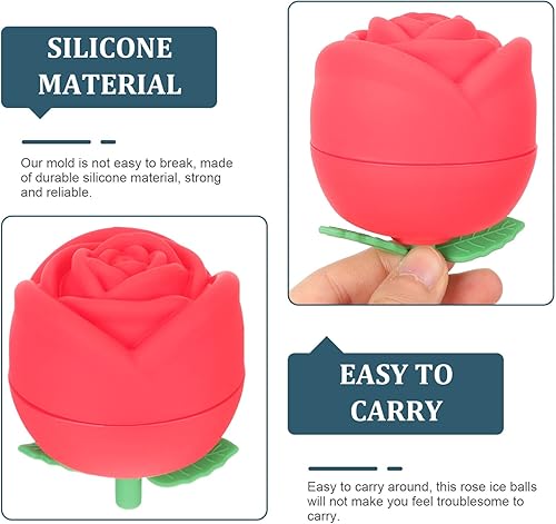 Miniatura 4 de Zerodeko Moldes de hielo para Molde De Para Chocolate Rose Ice Cube Moldes Tuile Silicona Big Ice Cube Maker Gummy Mold Ice Cubes Ice Maker