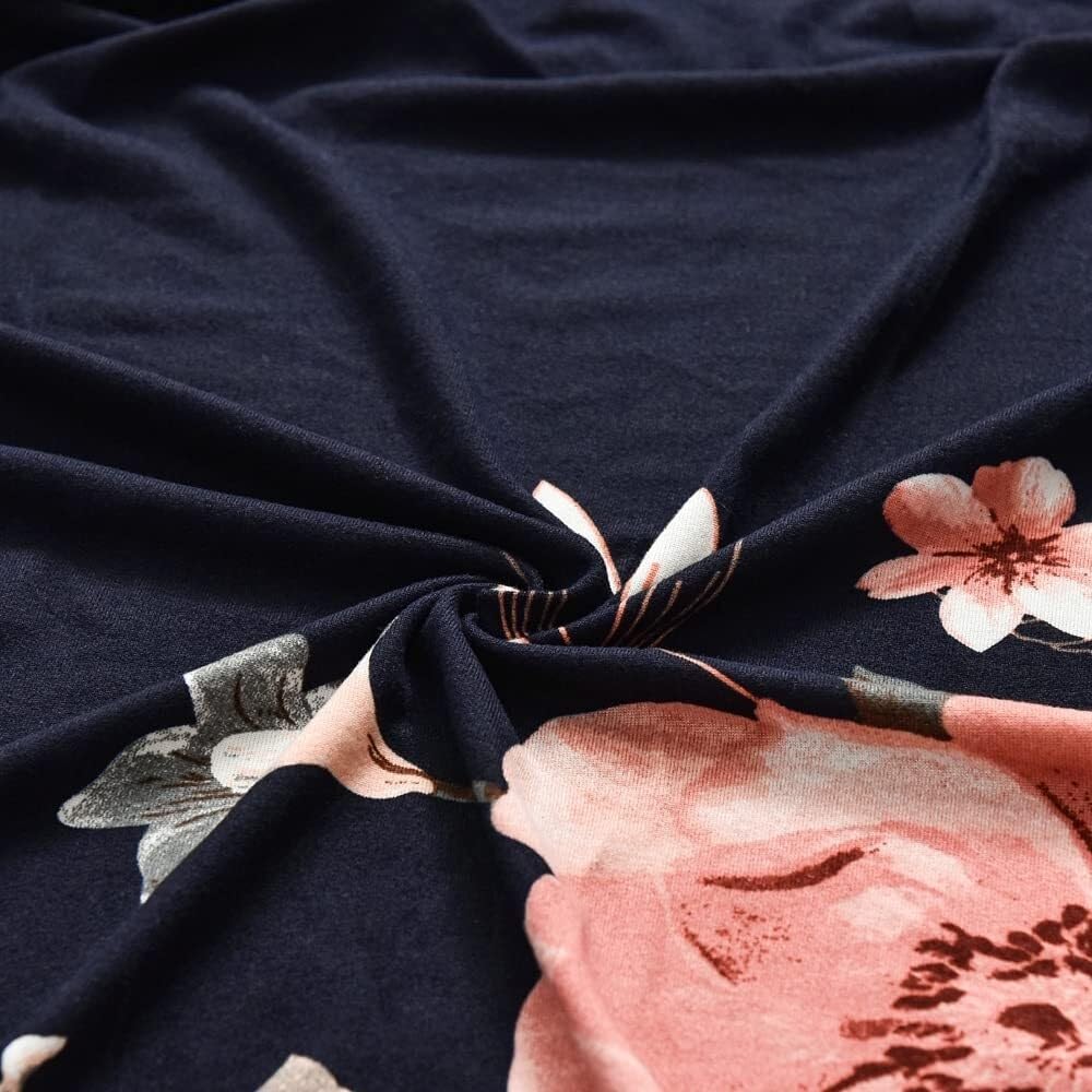 2-Pezzi Copripoltrona con Orecchie Elasticizzato, Elegante Fiori Copridivano da 1 Posto Strandmon con Fodera per Cuscino, per Bar Soggiorno Camera da Letto Reception(C)