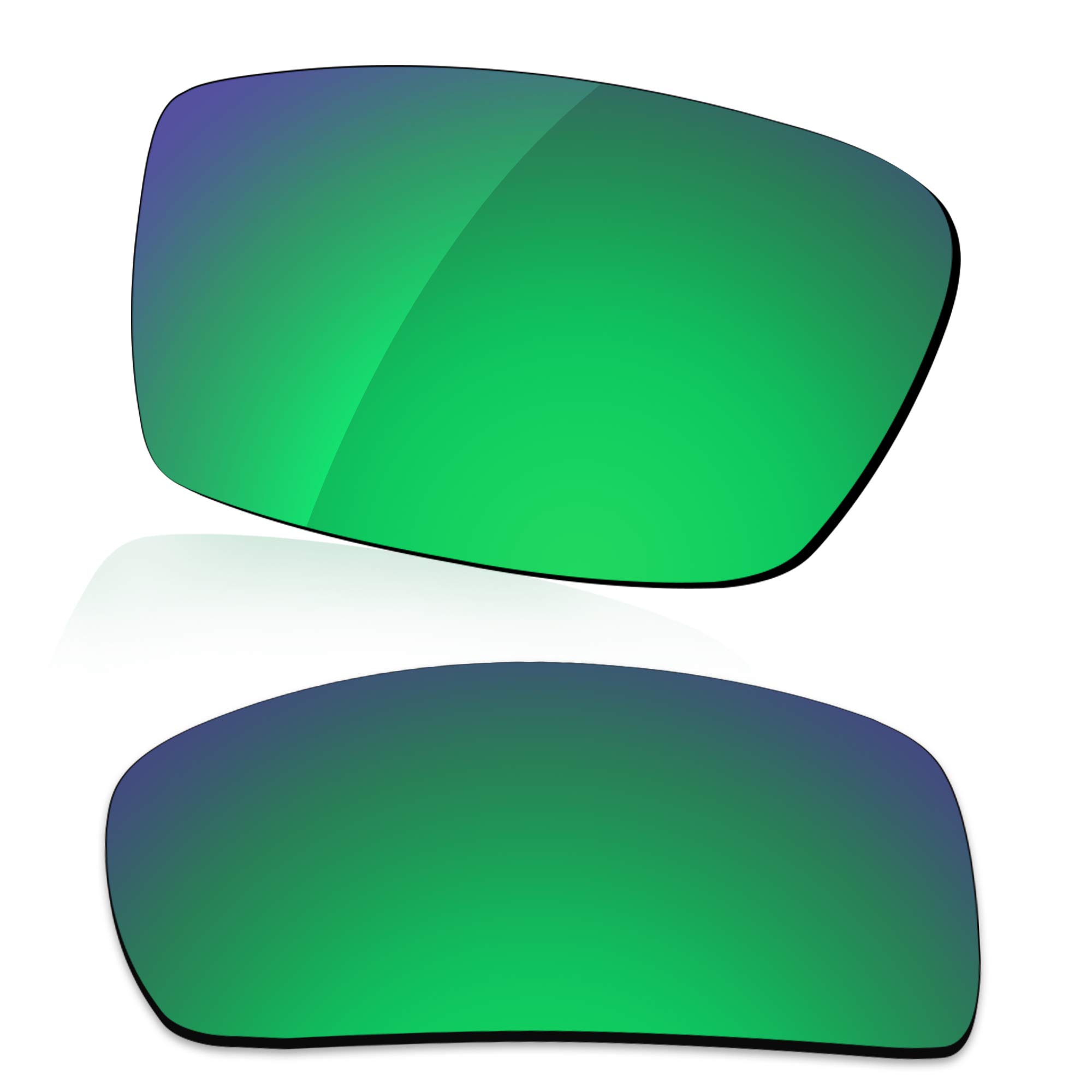 LenzReborn Polarized Lens Replacement for Oakley Gascan OO9014 Sunglass - Lawn Green - Polarized Mirrored