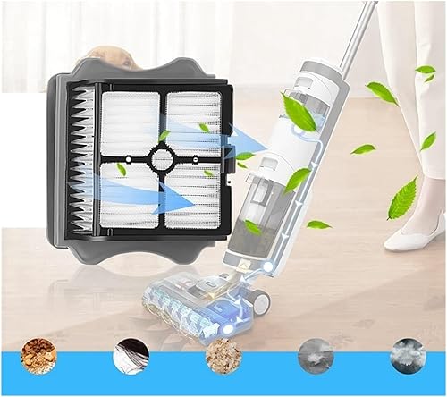 Miniatura 4 de Kit de accesorios de repuesto de filtro compatible con aspiradora inalámbrica en seco y húmedo Tineco Ifloor 3Floor One S3