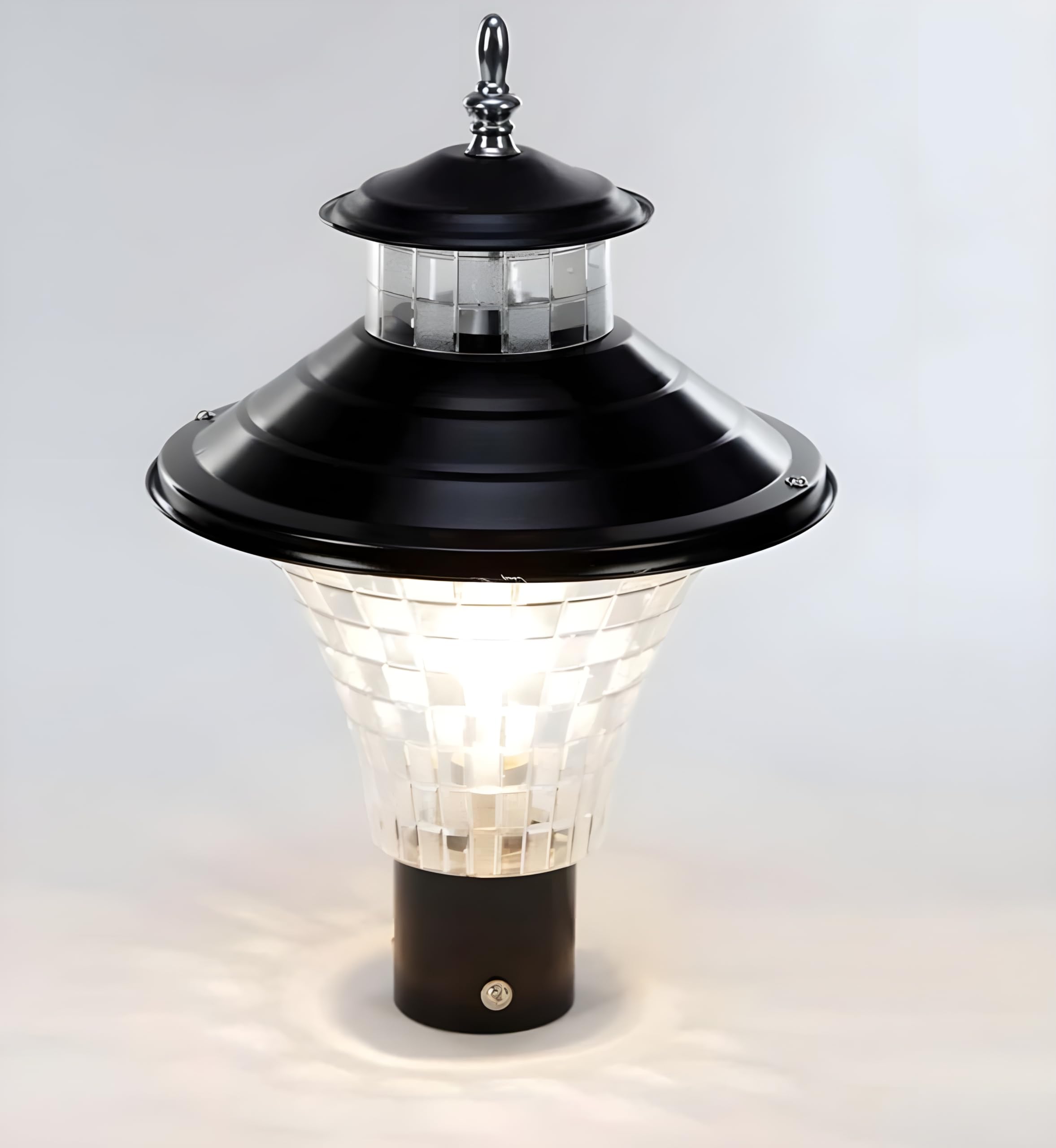 RBSK GATE Light for Home gate/gate lamp/gate Lamps for Outdoor Waterproof/gate Light/gate Pillar Lights for Outdoor for Stairs, Boundries, Pillar, Garden(Bulb not Included) (JALWA Black,1 Piece)-image-23