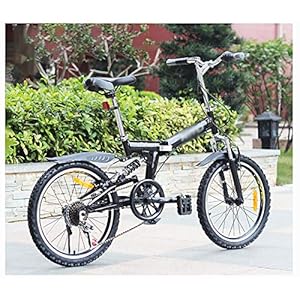 Heren Dames Opvouwbare fiets, Vouwfiets, Opgevouwen binnen 10 seconden, Gestroomlijnd frame, 20-inch 6-versnellingen…