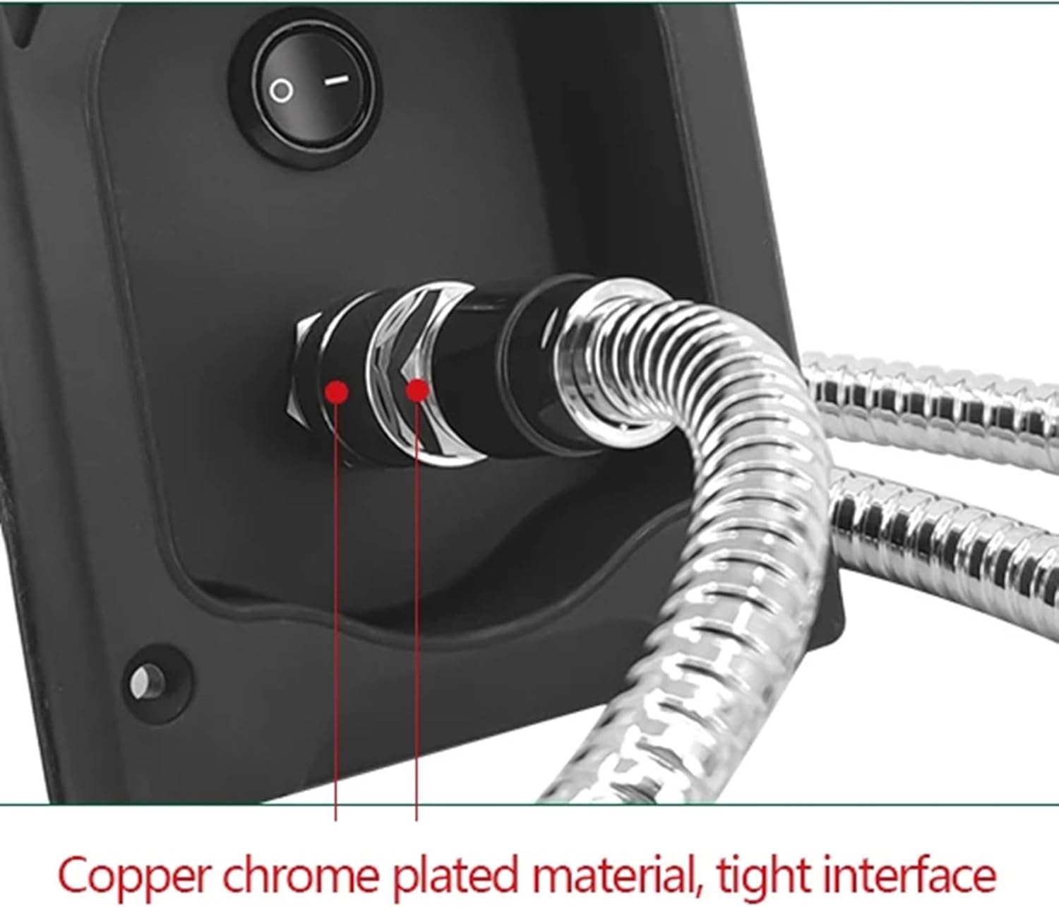 RV Outdoor Shower Box Kit with 1.5m Hose & Faucet White Exterior Outside Shower Kit for Marine Boat Caravan Camper Travel Shower