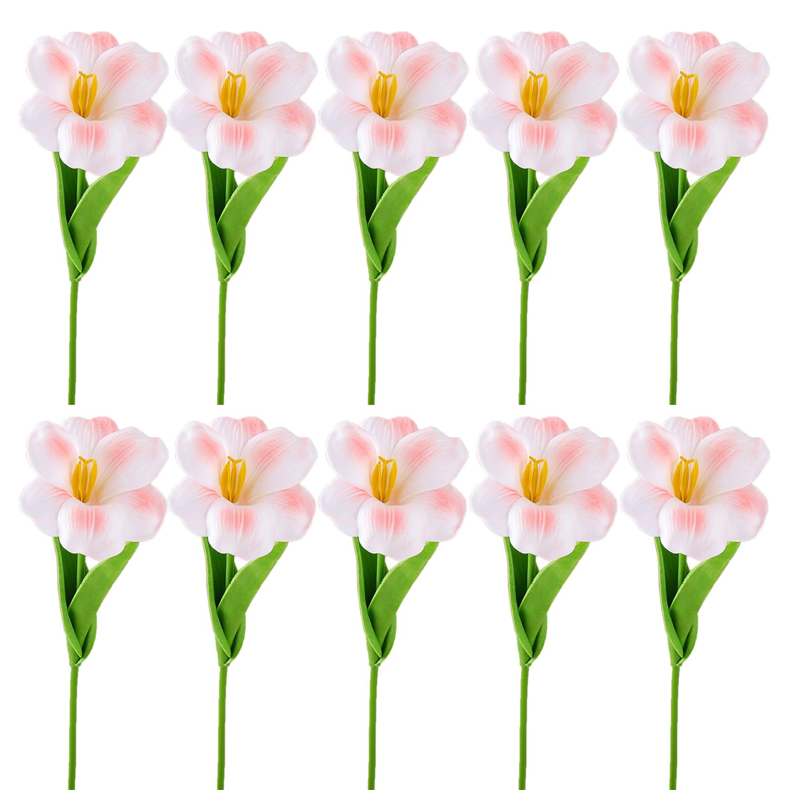 Tsophreniq 10Pcs Artificial Flower Bouquets Realistic Simulation Flower Branch for Wedding Decoration, Kitchen Garden Decoration Arrangements