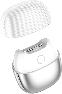 YFLife 2025 Electric Nail Clipper Integrated Cutting and Grinding, with Led Light, 2 Speed, Quiet and Portable Baby Nail Trimmer for Autism Kids Adult Seniors (White)