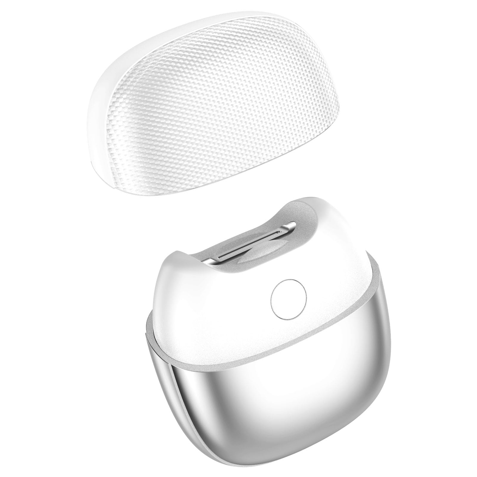 Cortaúñas eléctrico YFLife 2025 con corte y pulido integrados, con luz LED, 2 velocidades, silencioso y portátil, ideal para bebés, niños con autismo, adultos y personas mayores (blanco)