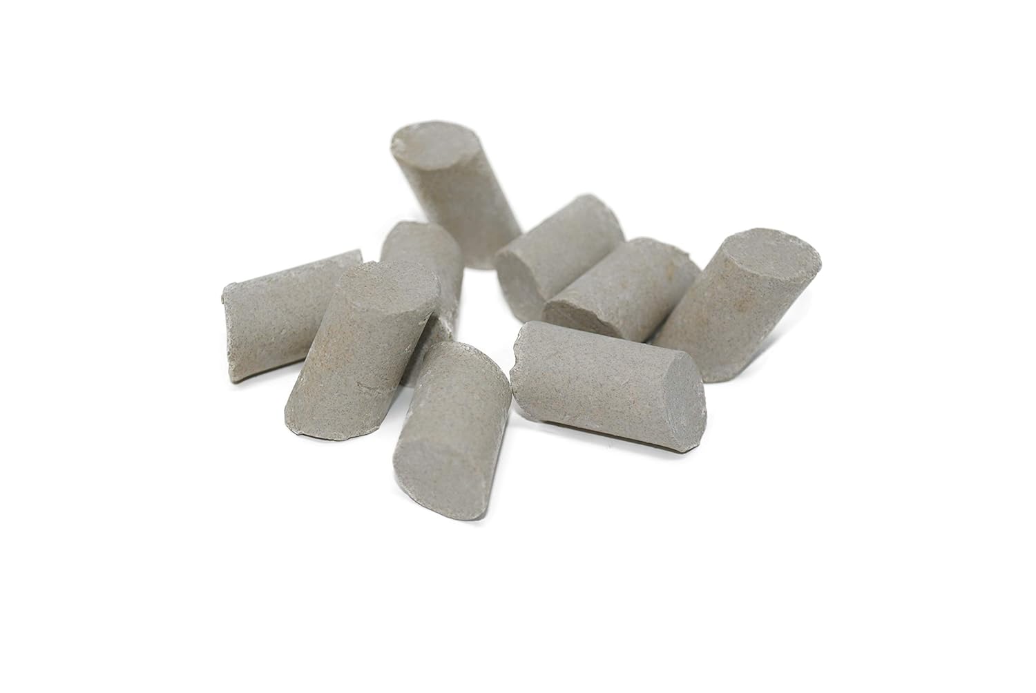 BA 15X25 Angle Cut, Cylinder Shape, Ceramic Tumbling Rocks, 55 lb Bag, Medium Cut
