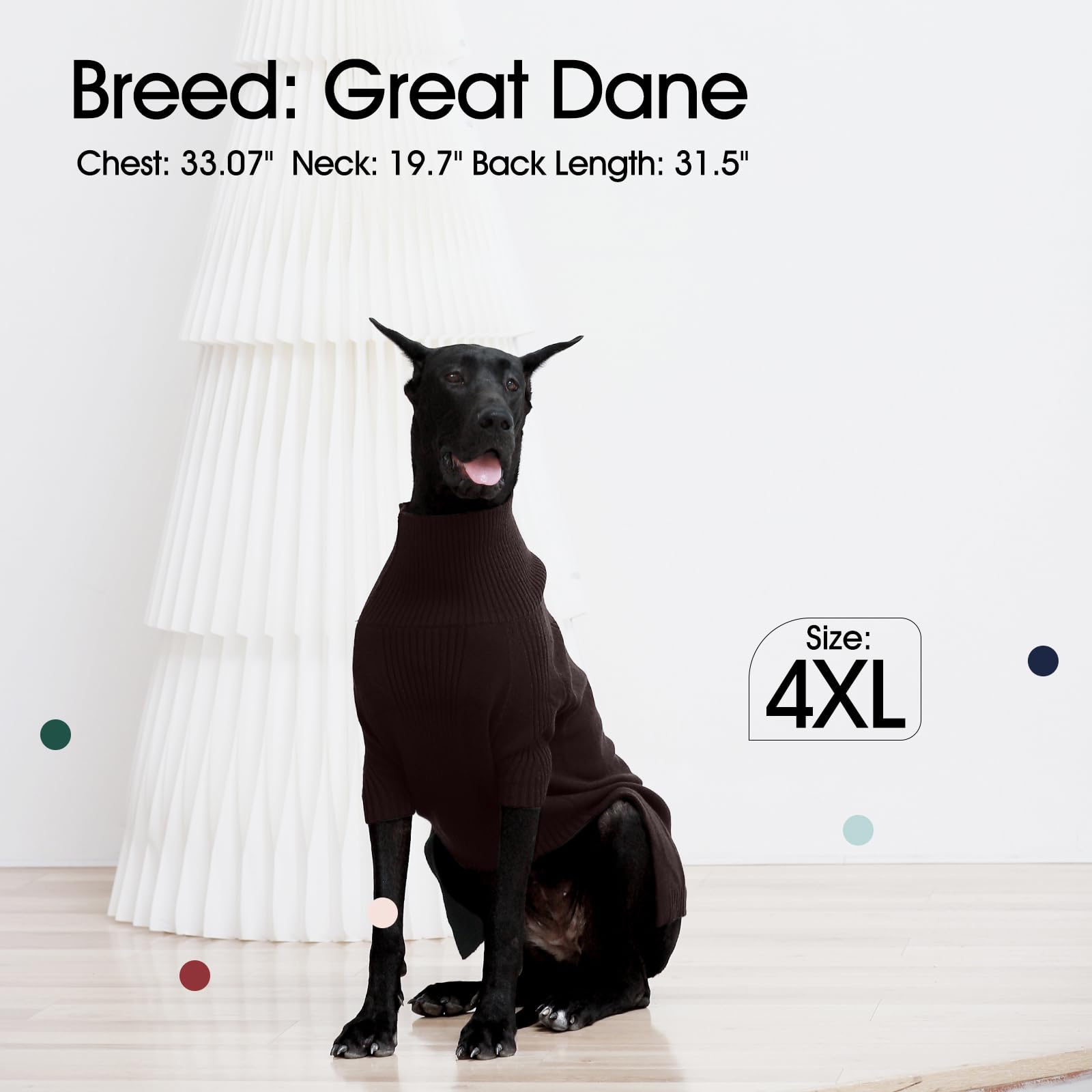 Great Dane IECOii Big Dog Sweater Extra Large Dog Sweater For