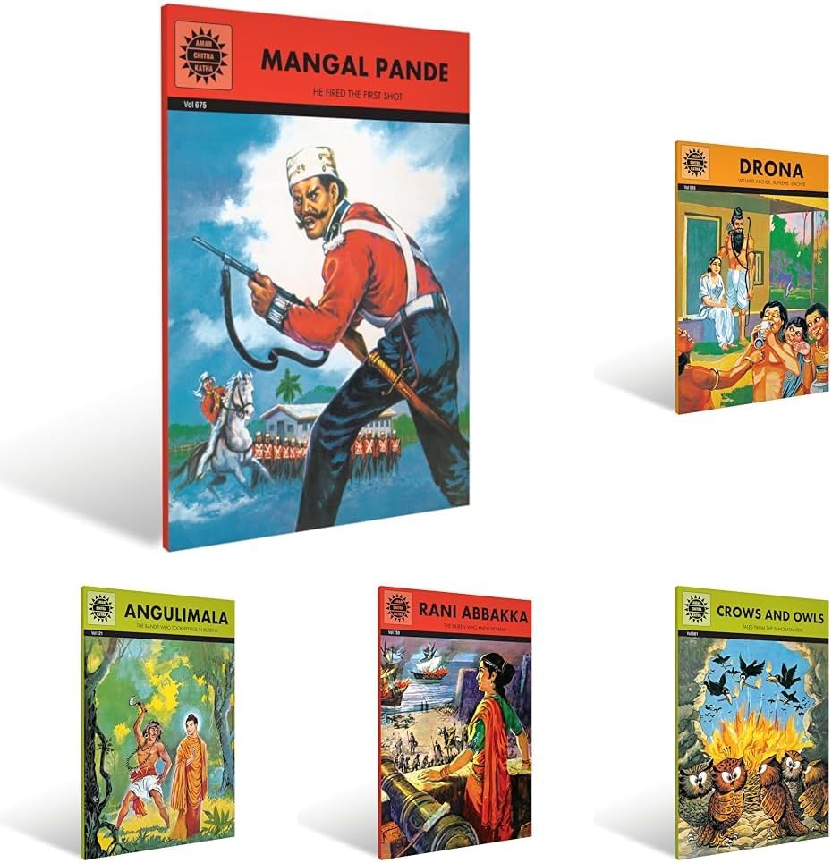 Amar Chitra Katha Dynamic Collection for Stimulating Reading | Cultural Stories for Kids & Adults | Illustrated Comic Books | Story Books