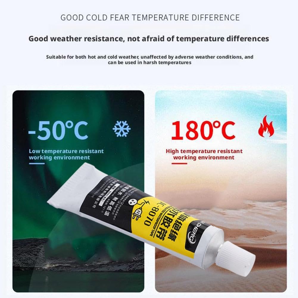 Liquid Tape Electrical, Liquid Electrical Tape, Liquid Insulating High Temperature Glue,Connector Connection sealant, Quick Drying, Waterproof Dielectric Sealant for Wires (White)