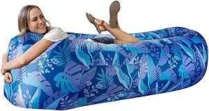 WEKAPO Inflatable Lounger Air Sofa ChairCamping & Beach AccessoriesPortable Water Proof Couch for Hiking, Picnics, Outdoor, Music Festivals & BackyardLightweight and Easy to Set Up Air Hammock