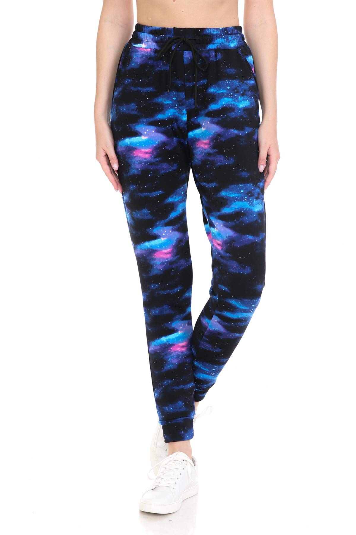 Leggings Depot Womens Printed And Stripes Activewear Jogger