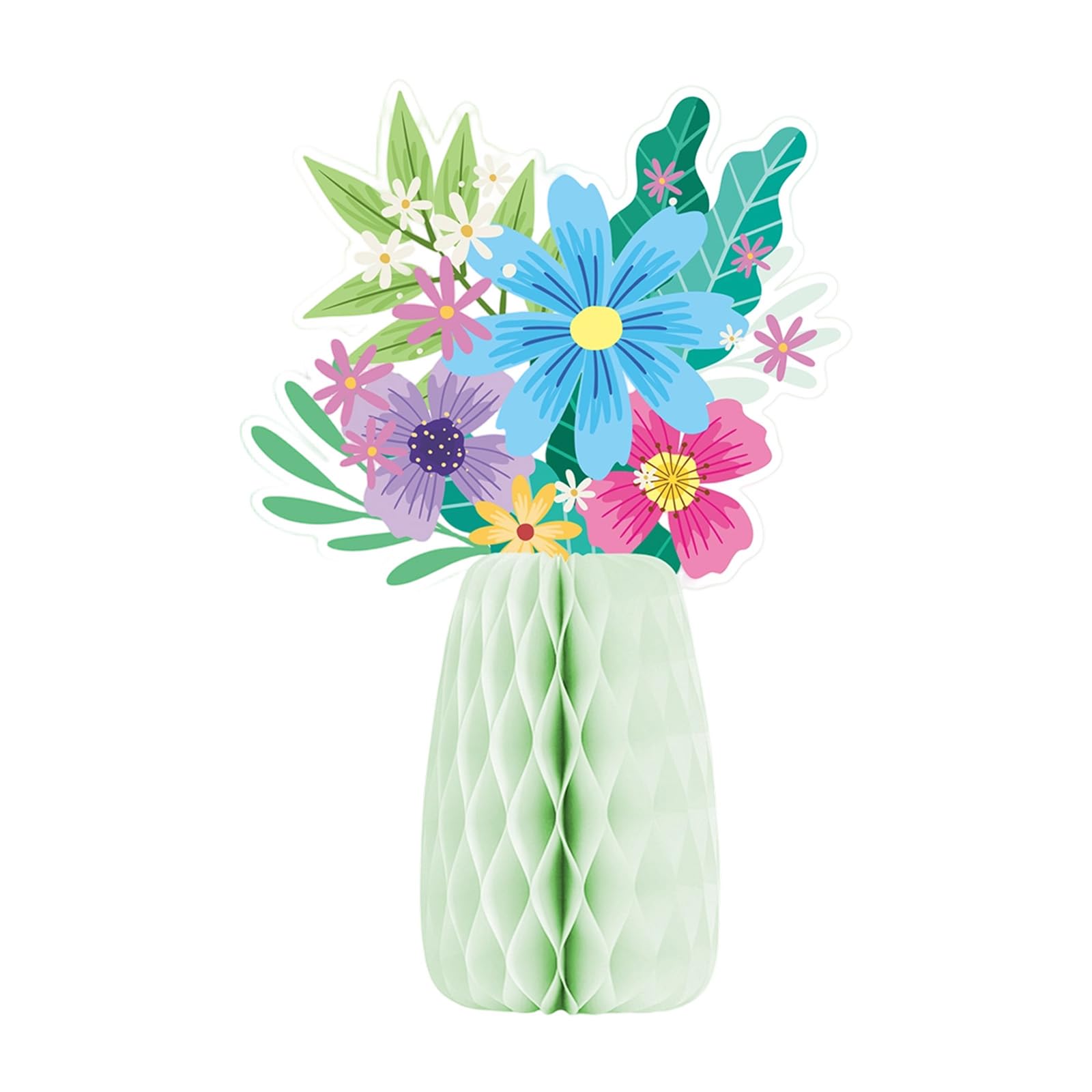 Limtula Colorful Paper Vase Ornament Easter Decoration for Tabletop Mantel Wedding Receptions Flower Arrangement Party Decoration
