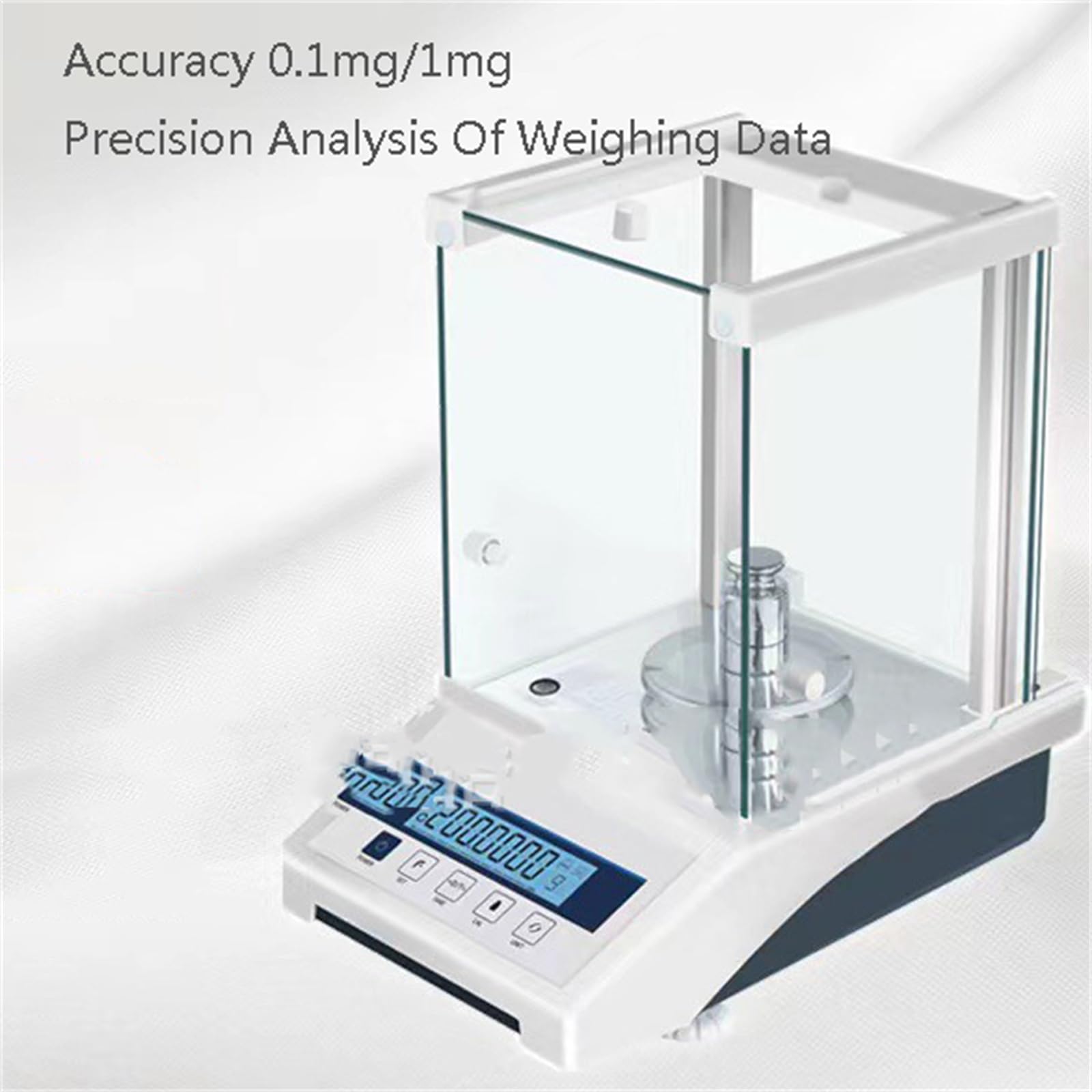 Waga analityczna laboratoryjna, precyzyjna waga laboratoryjna LCD 0,0001 g waga cyfrowa z osłoną przeciwwietrzną, elektroniczna waga laboratoryjna, waga analityczna do pomiarów przemysłowych