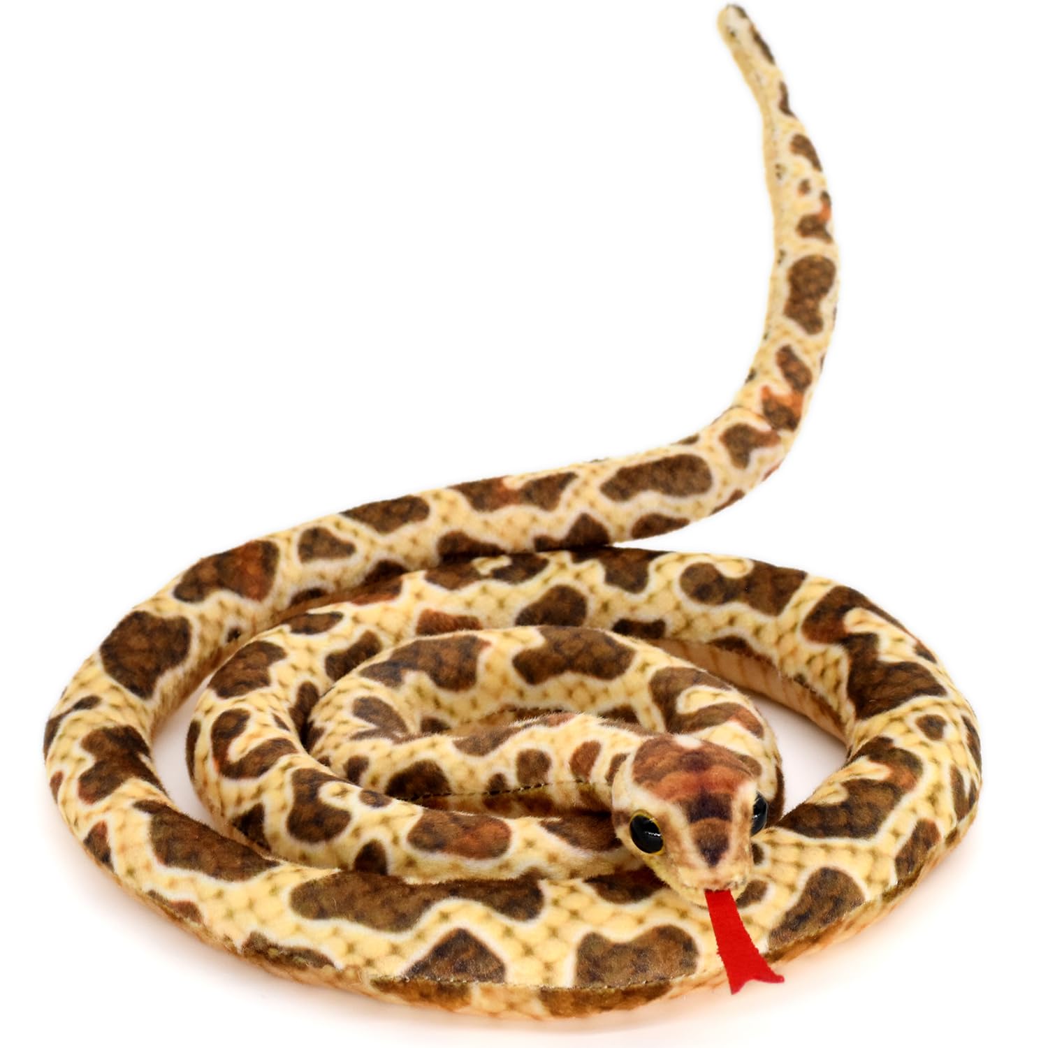 HWD 3.6 ft Long Soft Snake Dolls, Cute Stuffed Animals Plush Pranks Spoof Stuff Toys, Gifts for Kids, Children, Birthday, Halloween, Christmas, Home